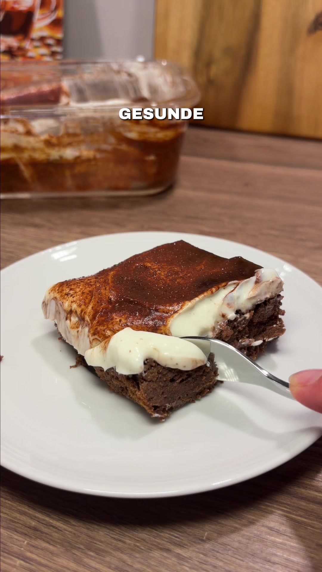 Protein-Brownie Tiramisu