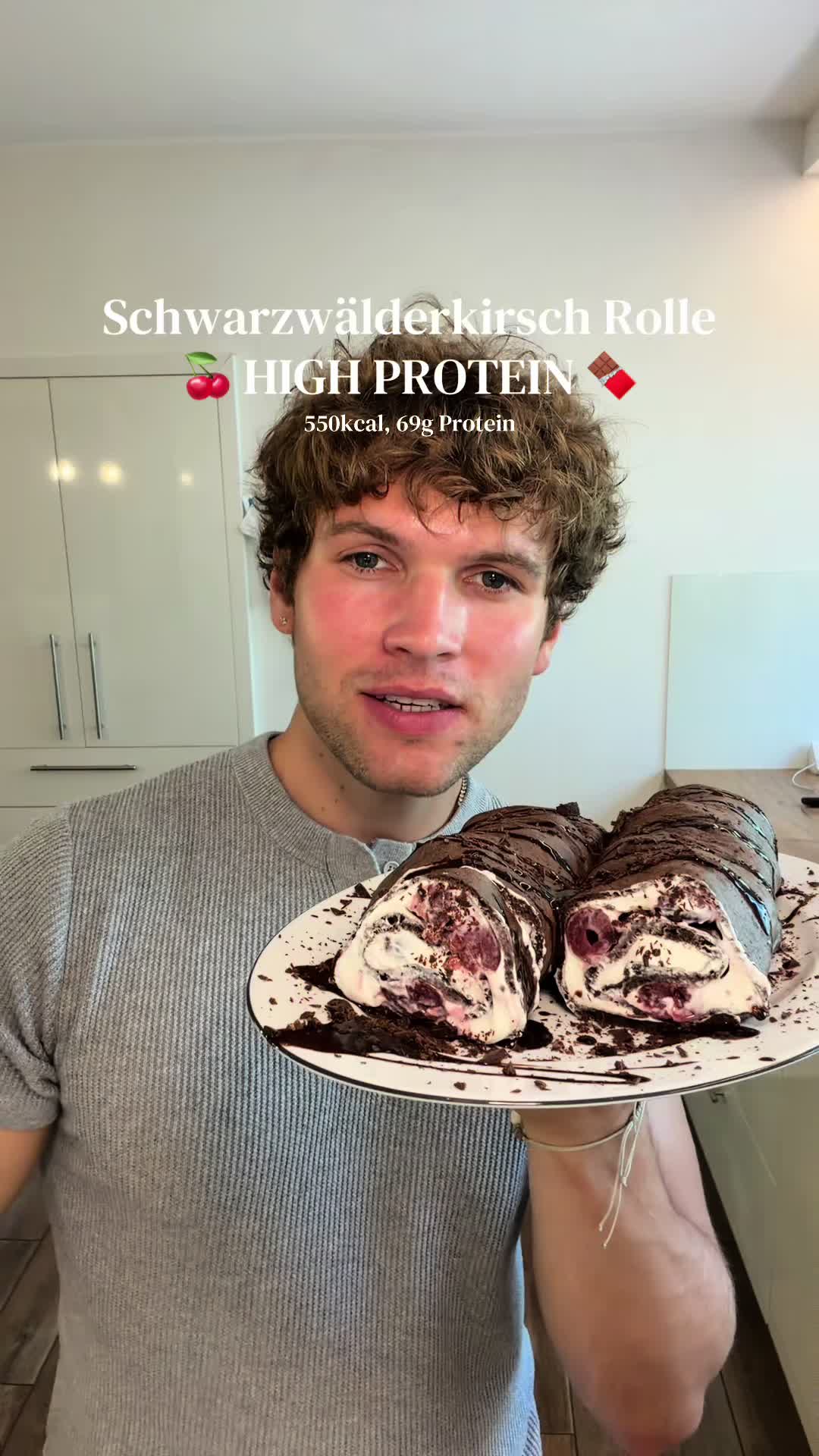 Protein-Schoko-Kirsch-Pancakes