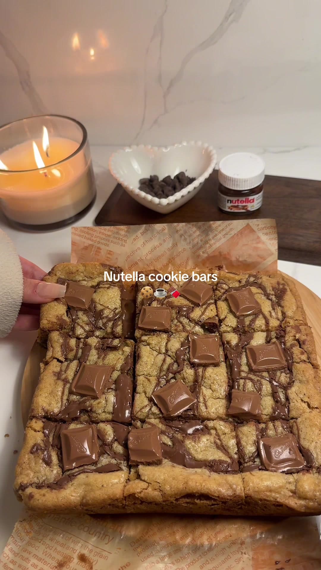 Nutella Cookie Bars