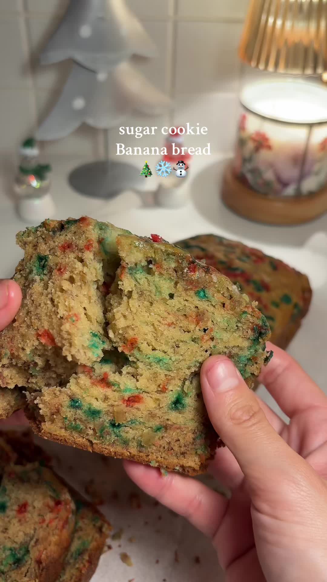 Sugar Cookie Banana Bread
