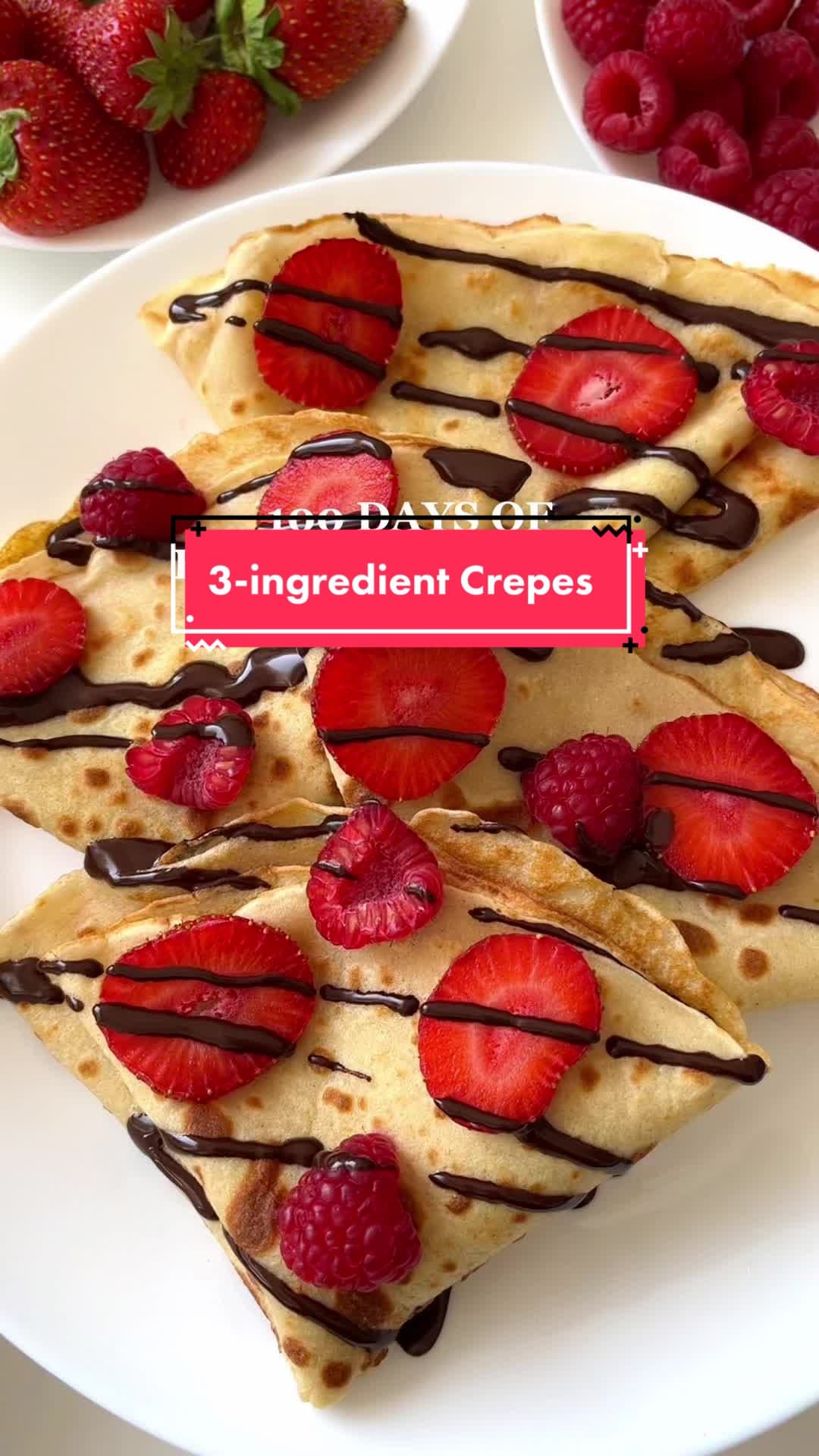 Crepes Fáceis de 3 Ingredientes