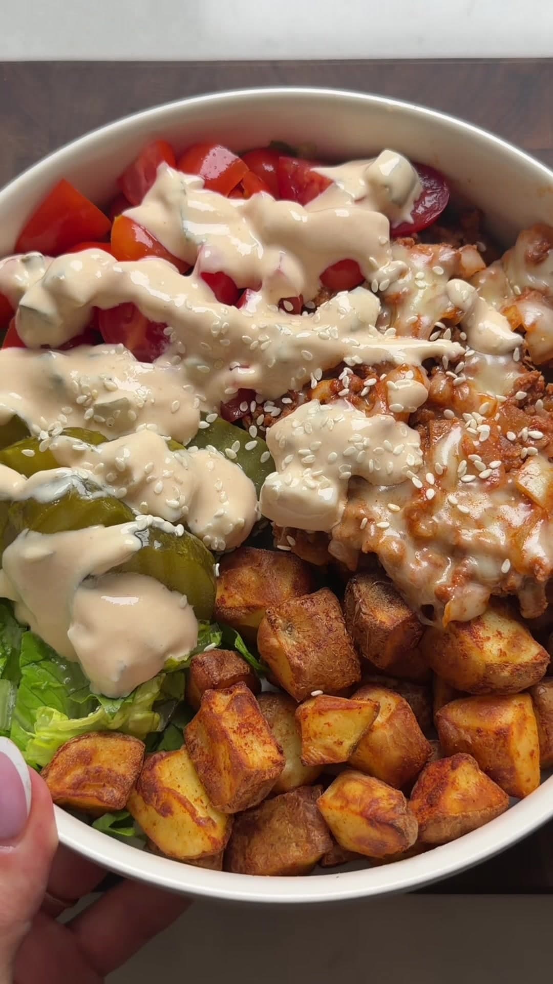 Cheeseburger bowl