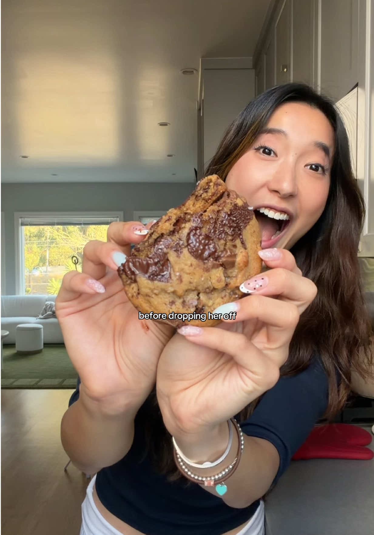 Cookies caseiros com chocolate
