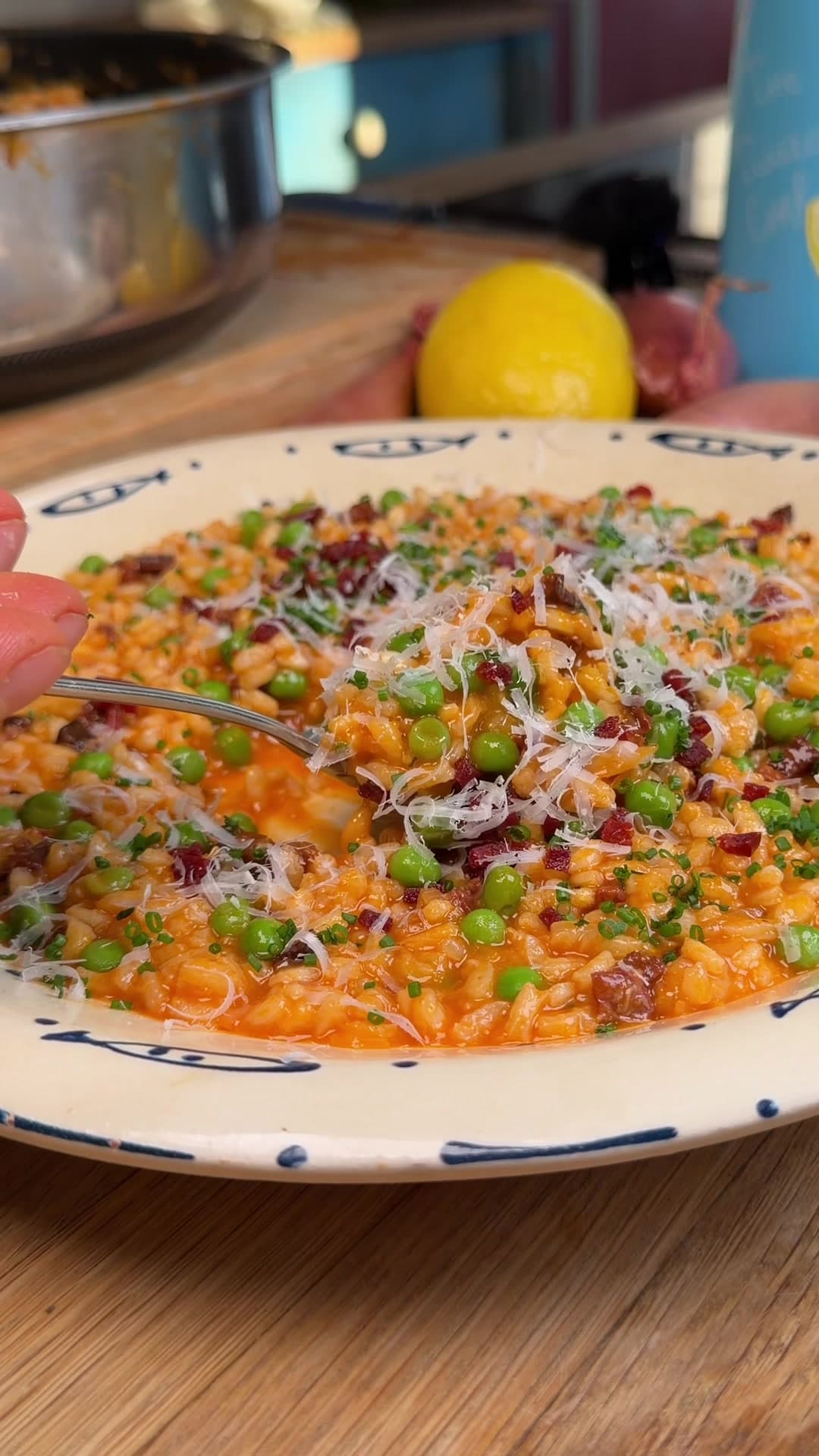 Risotto met chorizo