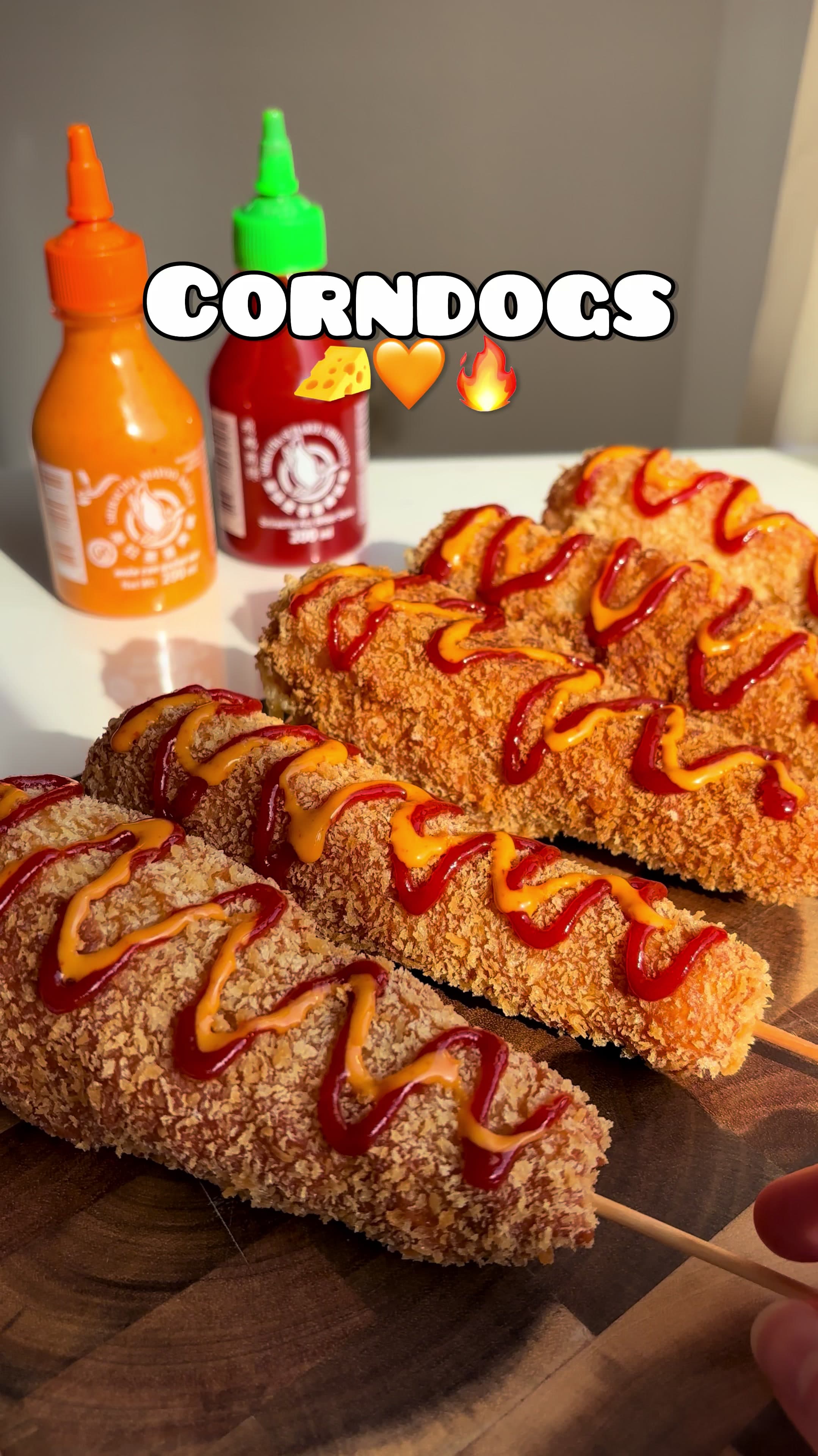 Crispy Corn Dogs with Cheese