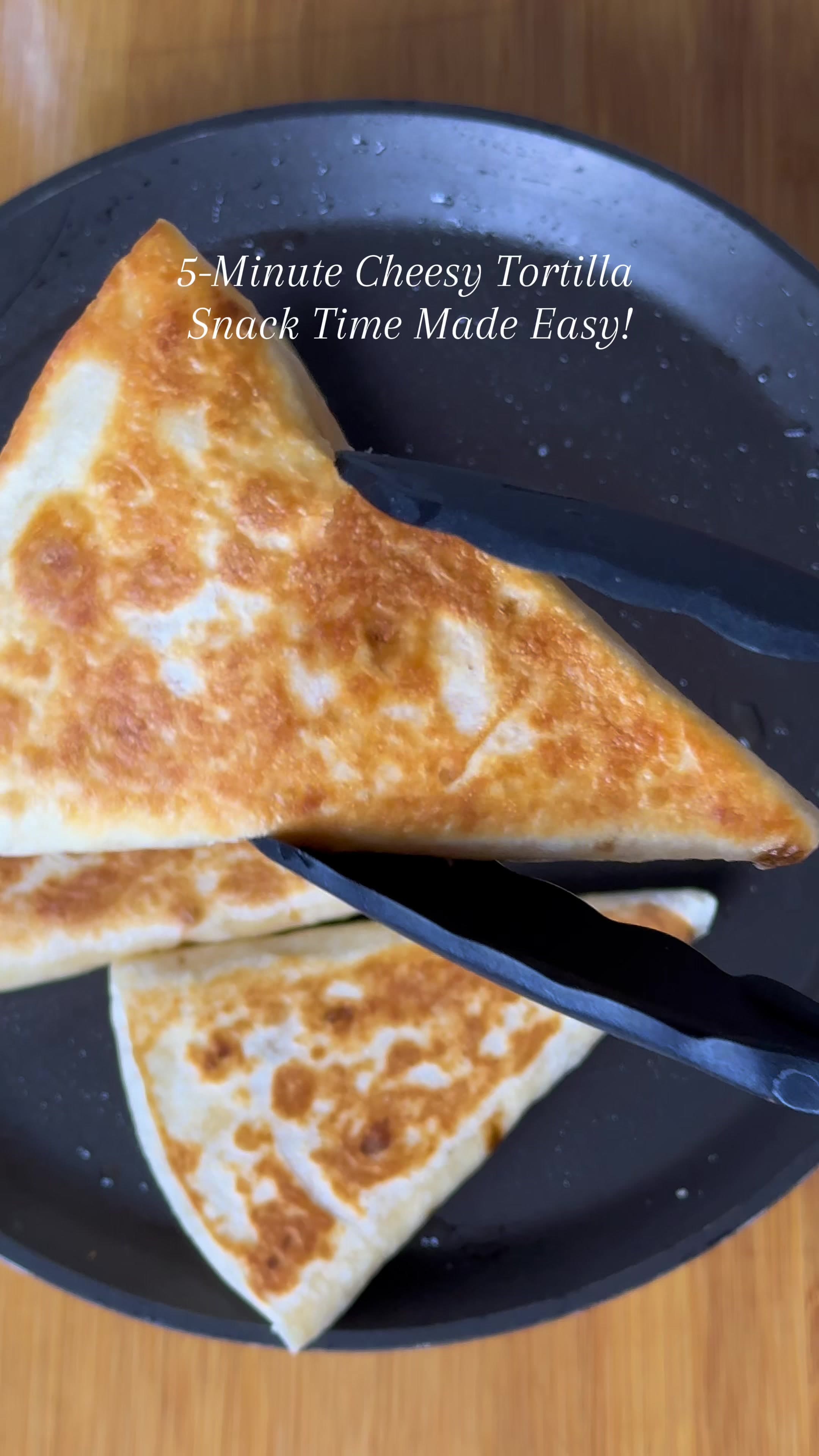 Gustare cu Tortilla și Brânză 5 Minute