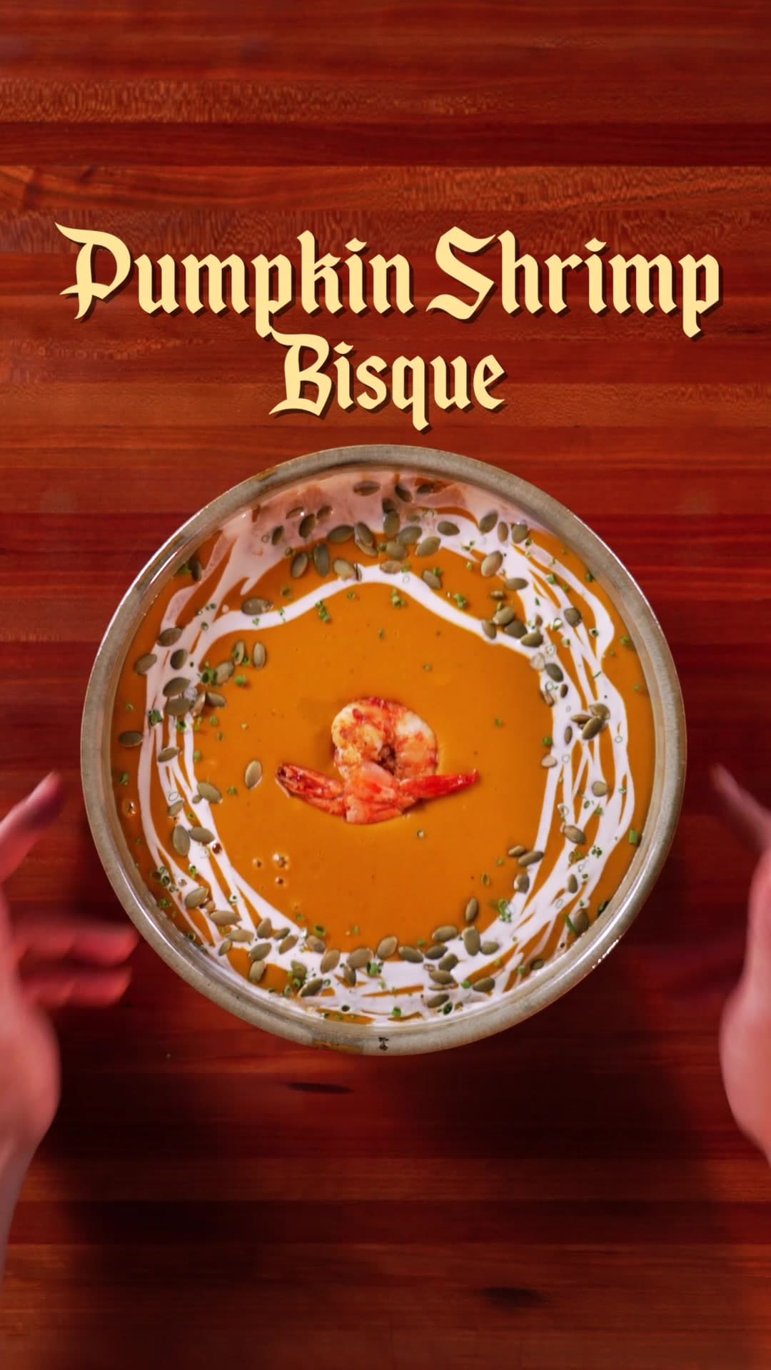 Bisque de Camarão com Abóbora