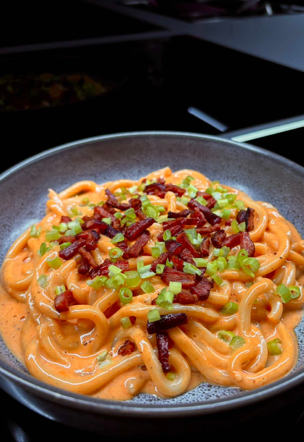 Extra krémové udon nudle se slaninou