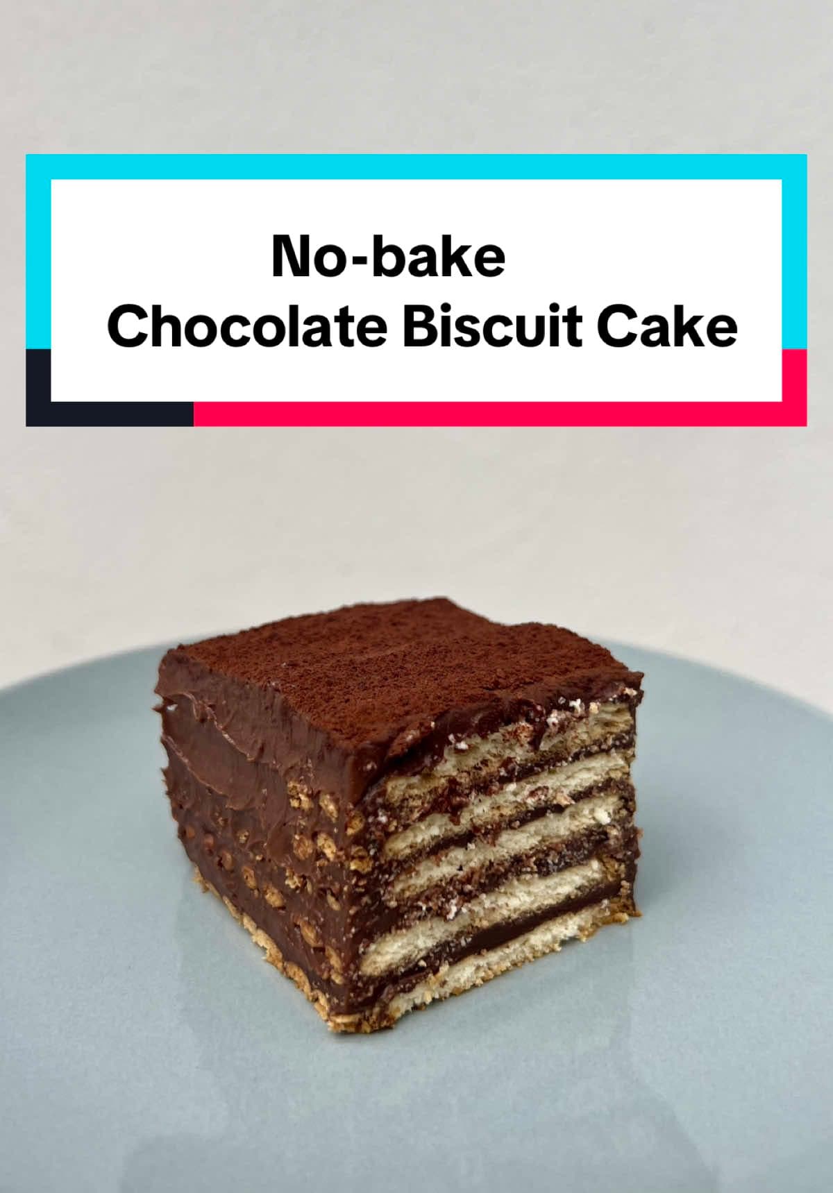 Prăjitură cu biscuiți și cremă de ciocolată fără coacere