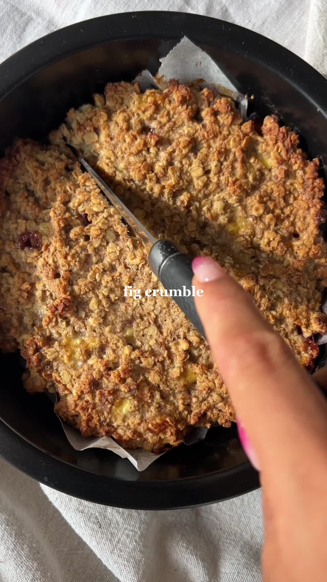 Fíkový crumble