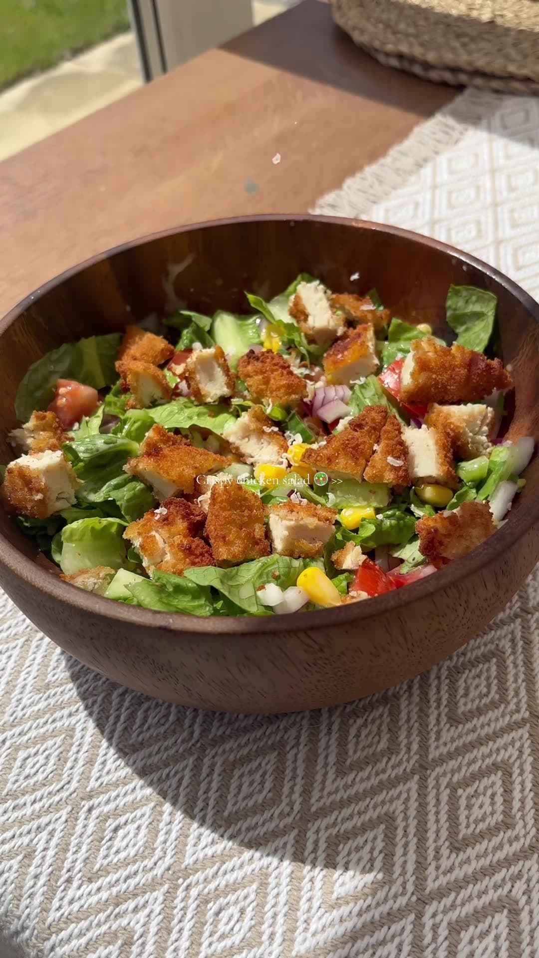Crispy chicken salade
