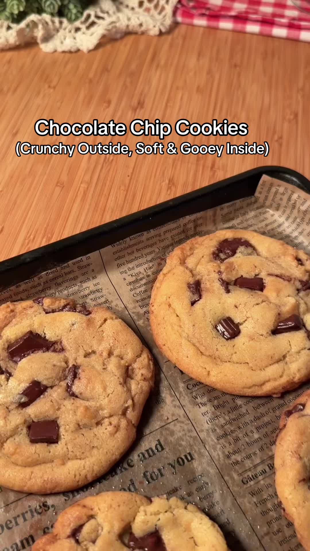 Bakery-Style Chocolate Chip Cookies