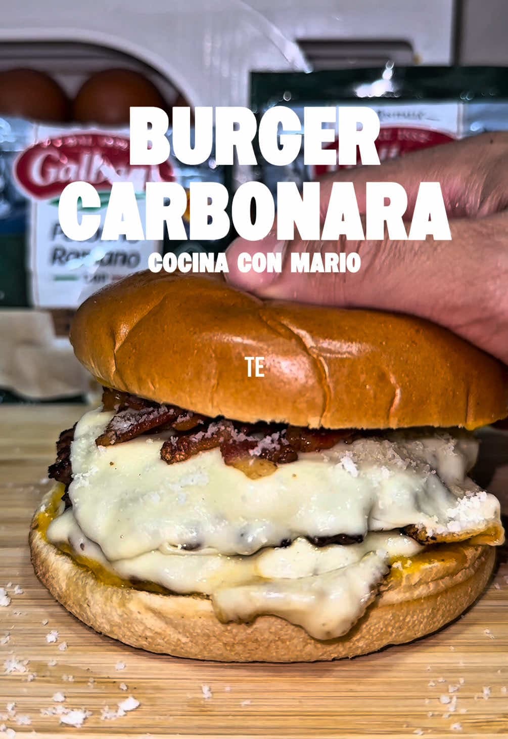 Burger a la Carbonara