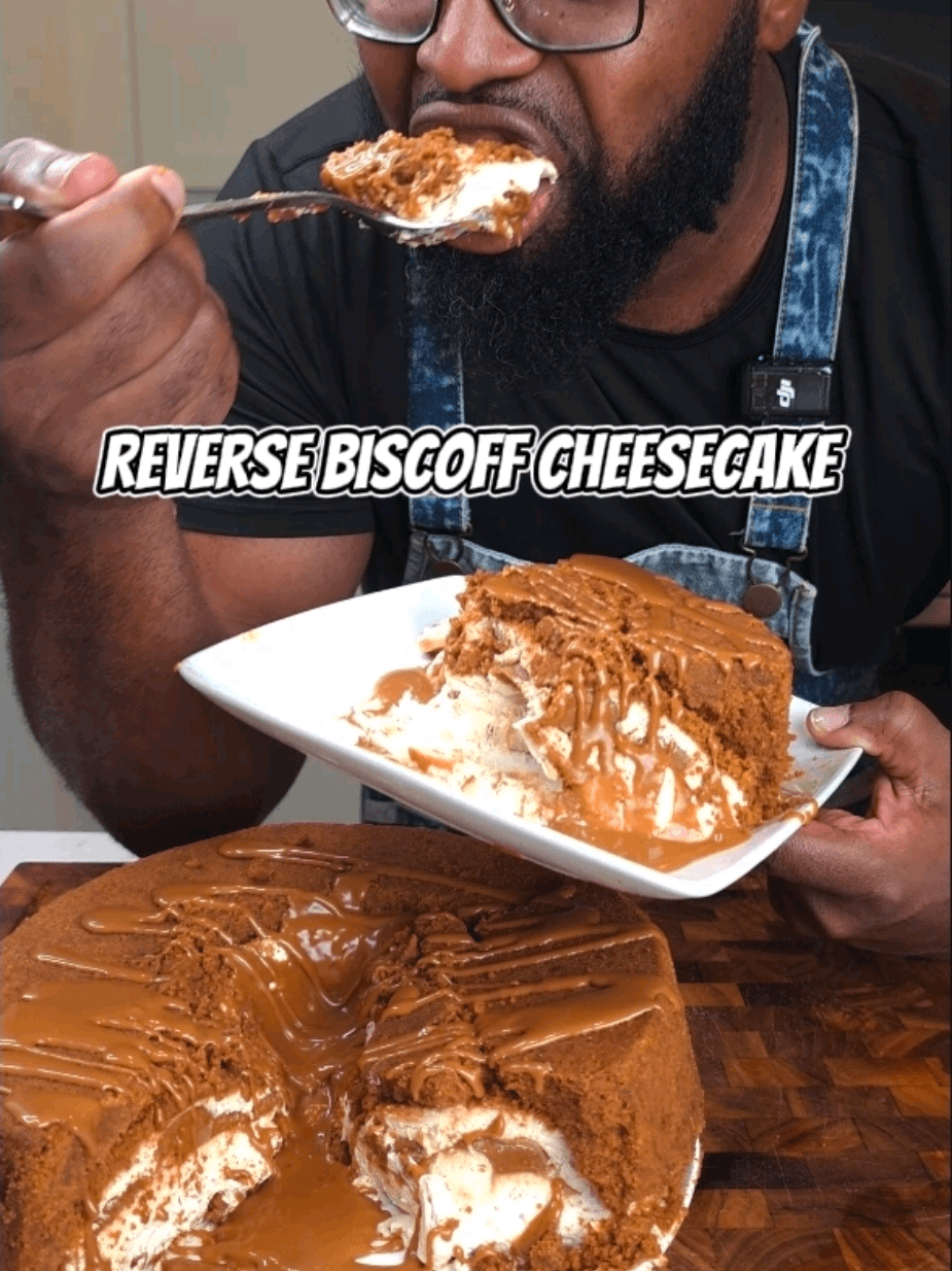 Reverse Biscoff Cheesecake