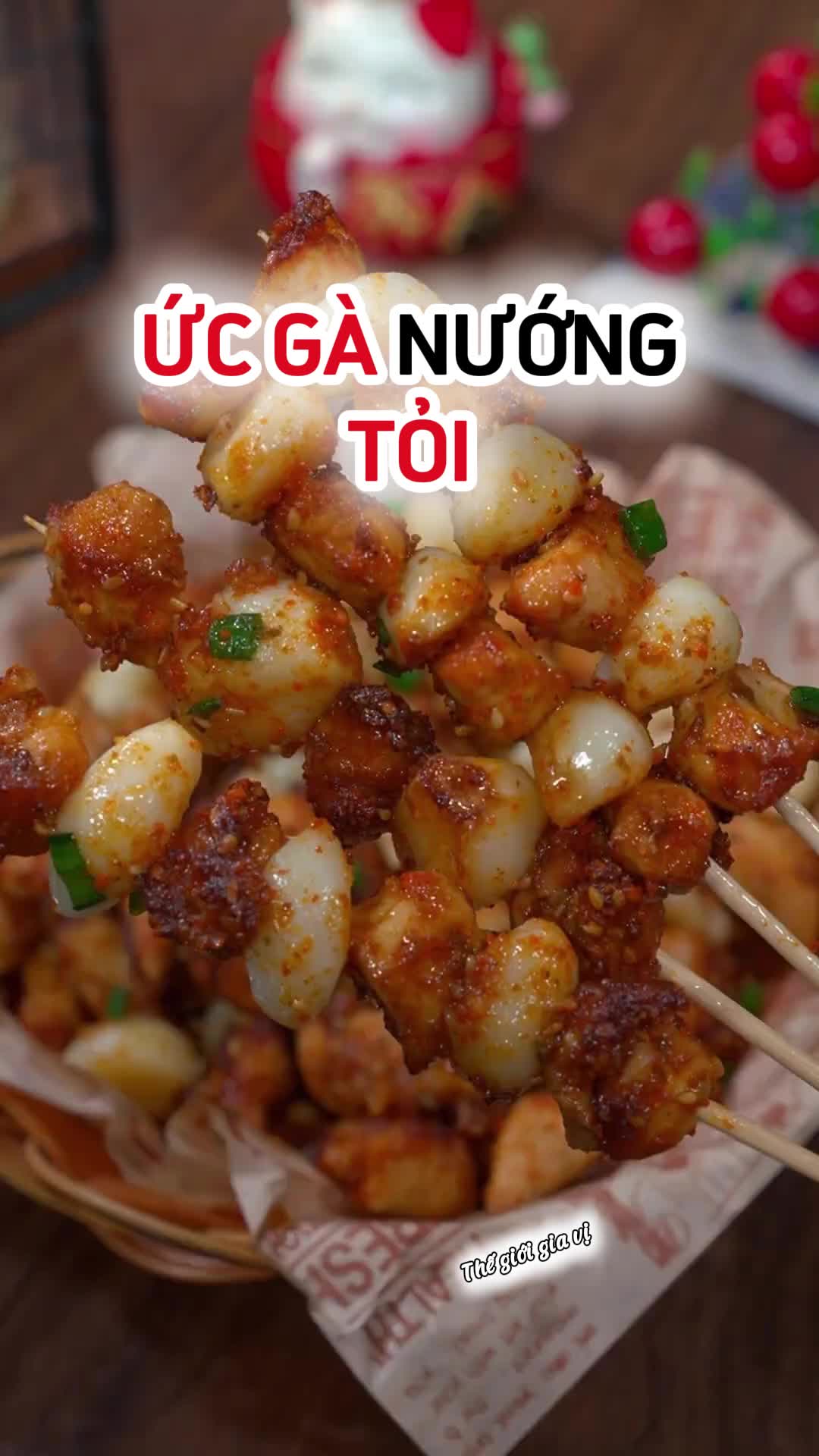 Ức gà nướng tỏi
