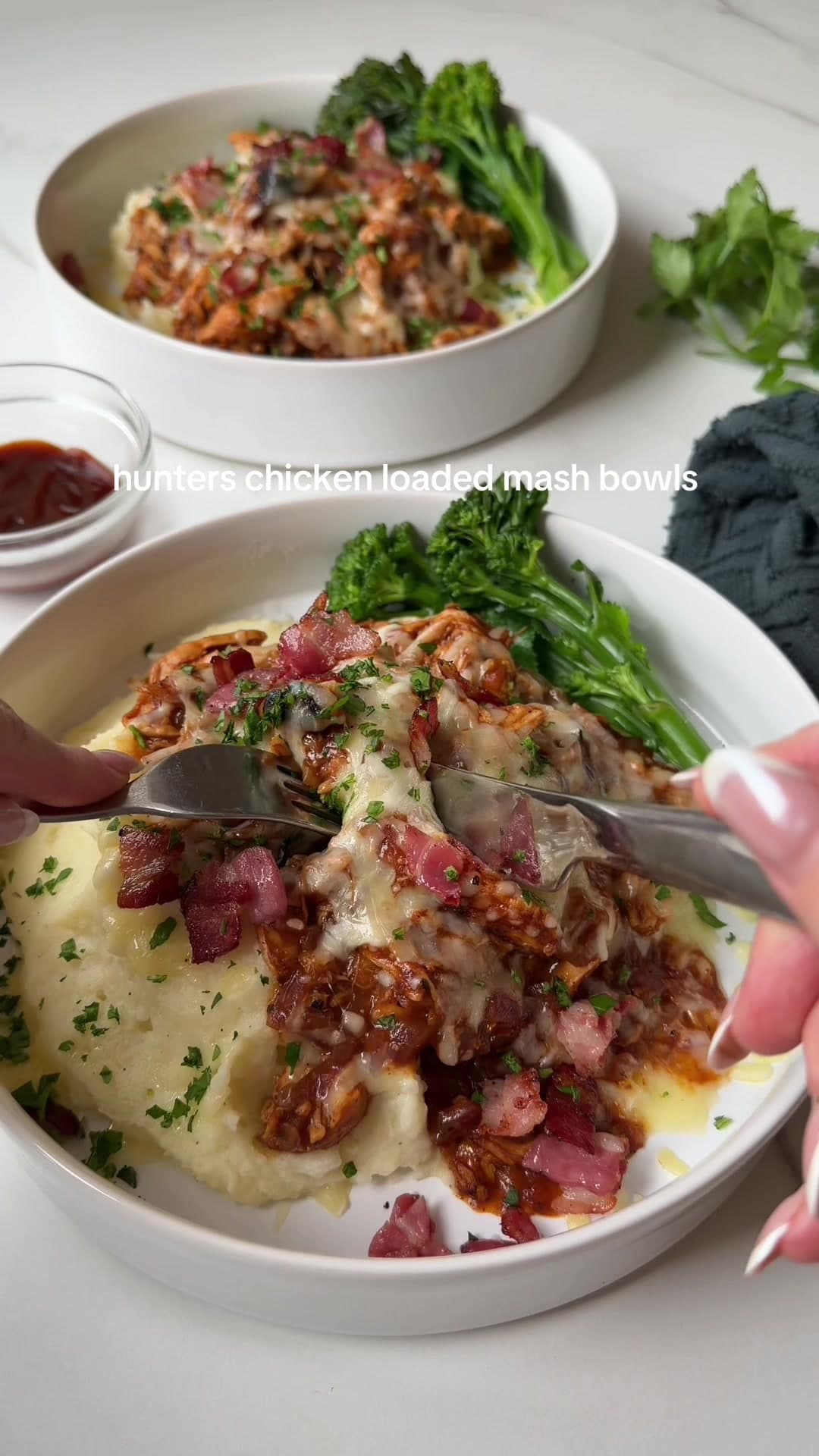 Hunter’s Chicken Loaded Mash Bowls