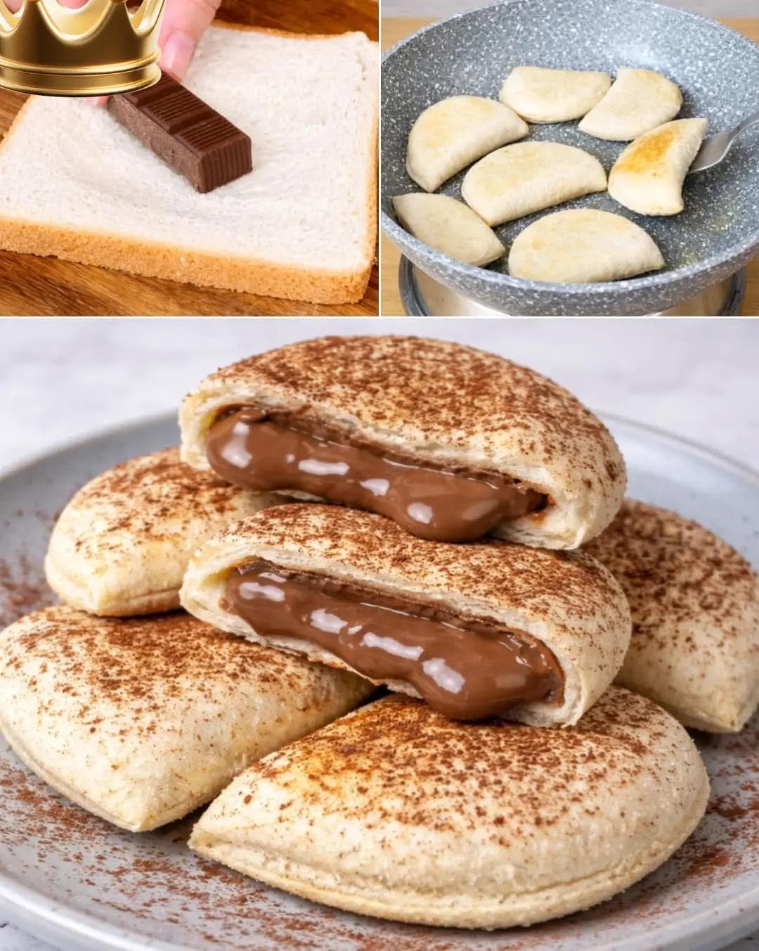 Ravioli soffici al cioccolato