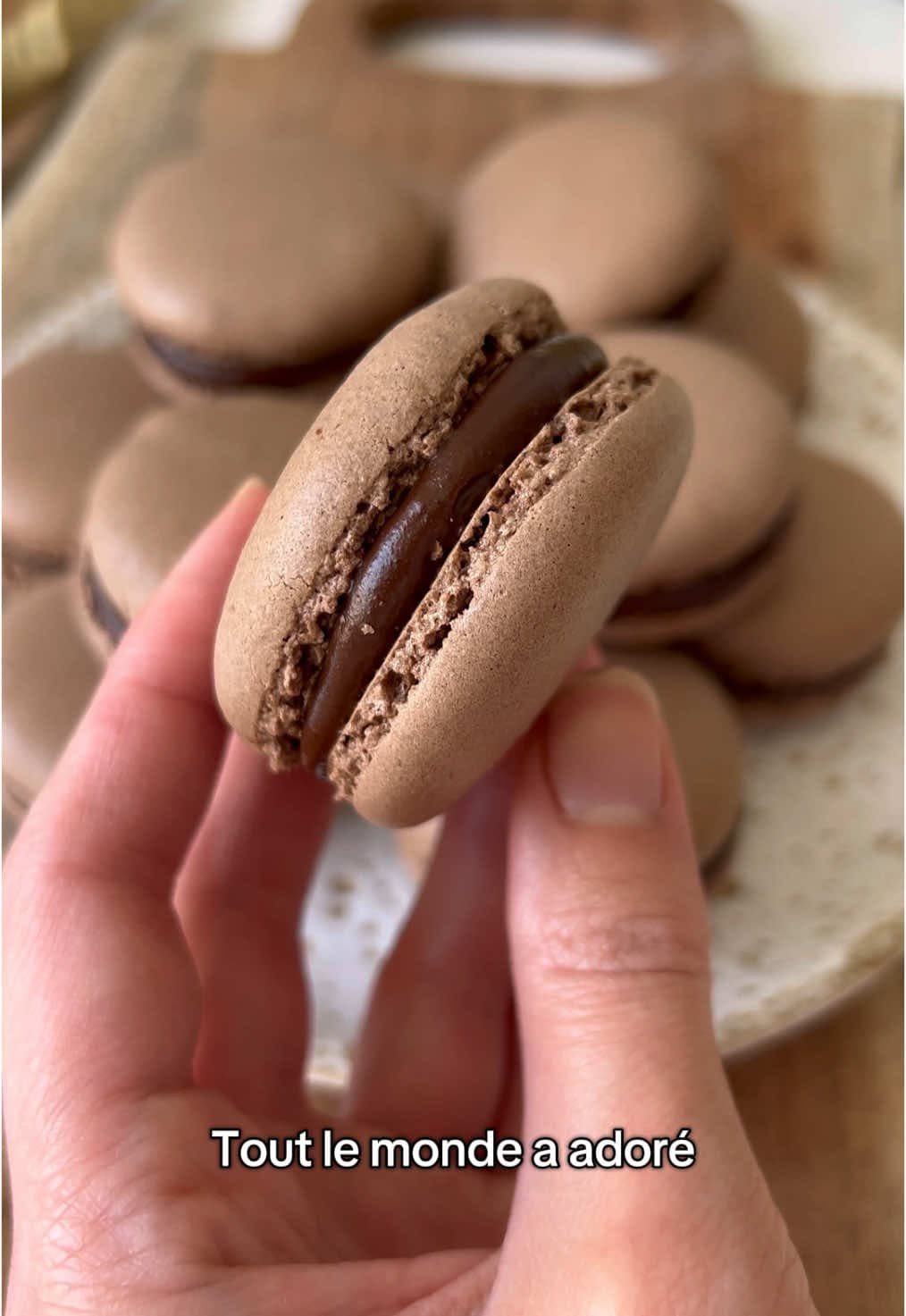 Macarons au chocolat
