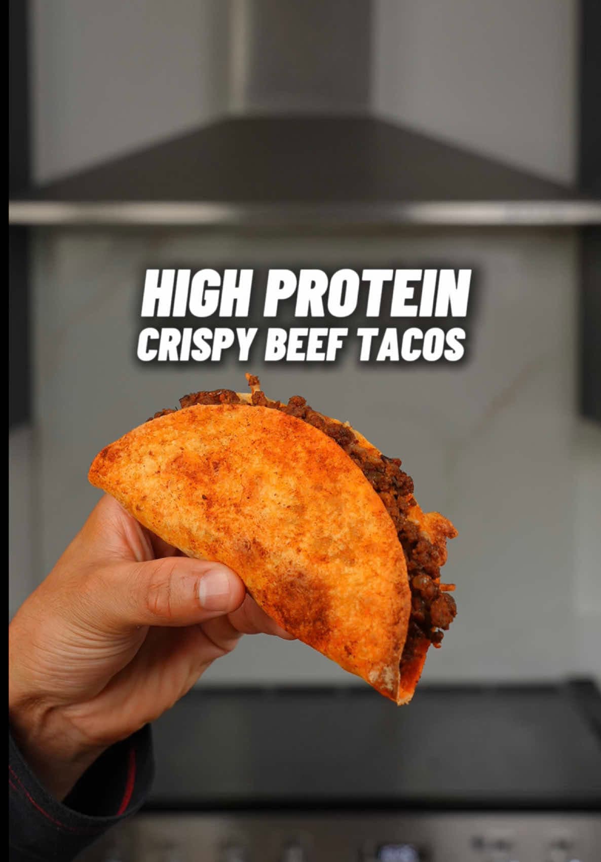 High Protein Crispy Beef Tacos