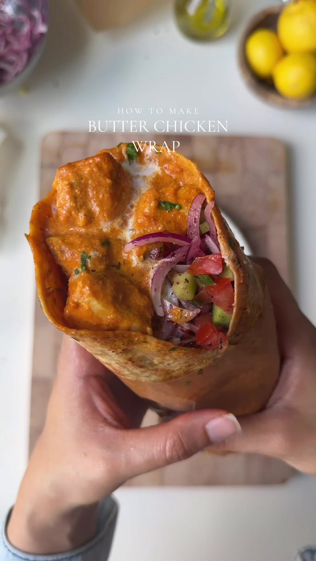 Butter Chicken Wrap
