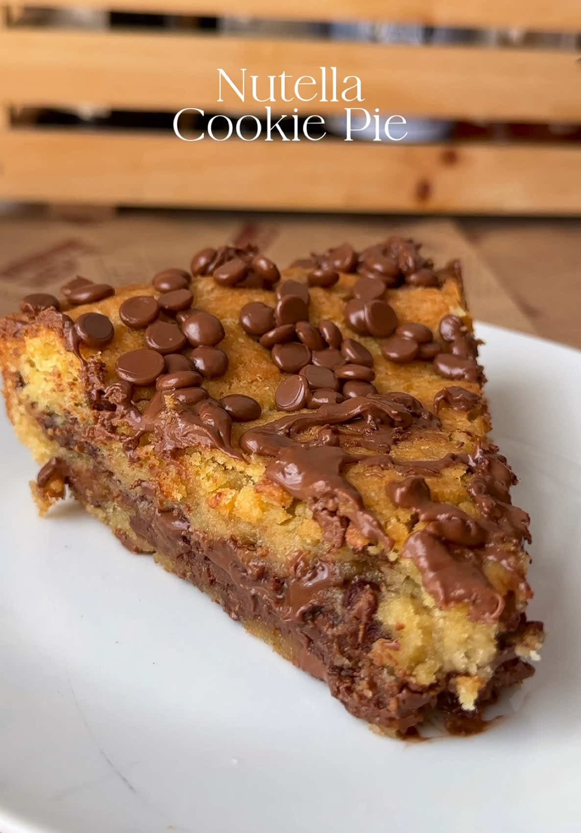 Nutella Cookie Pie