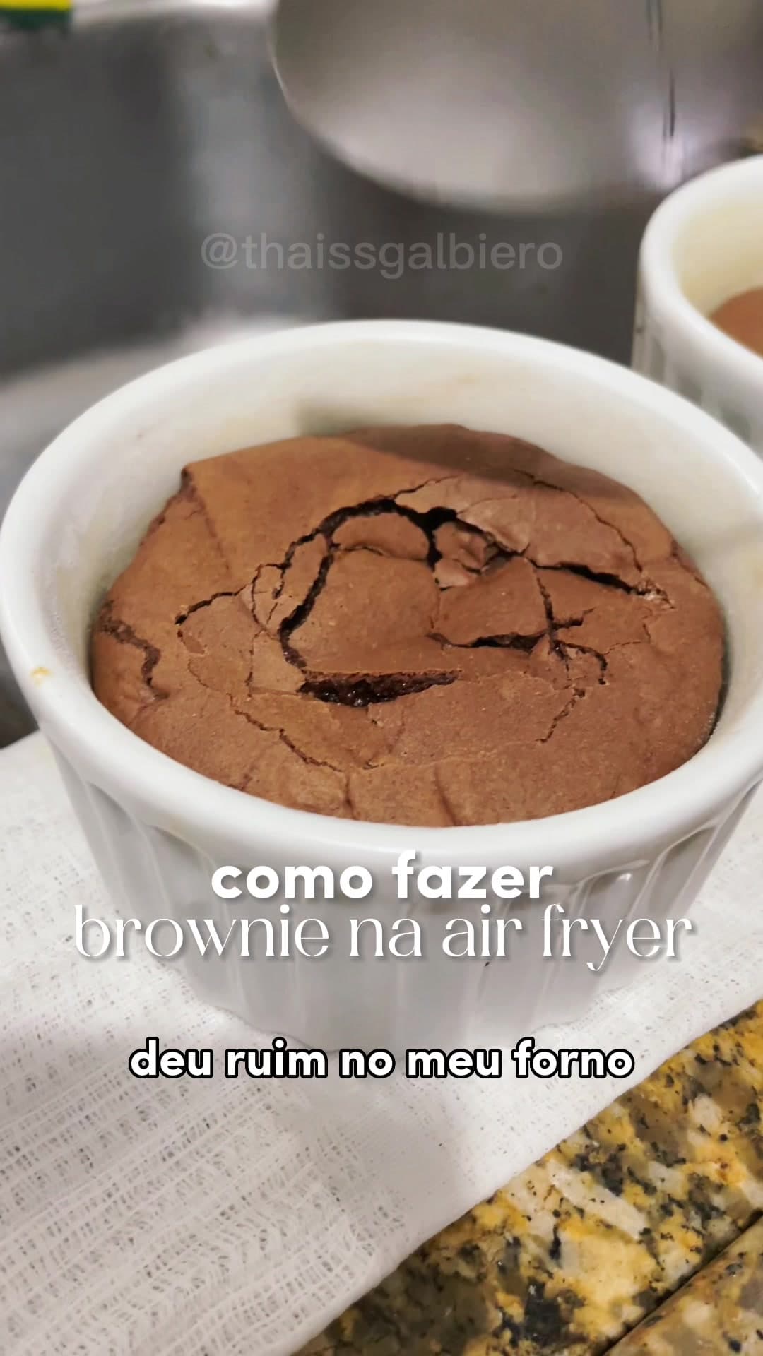 Brownie na Air Fryer