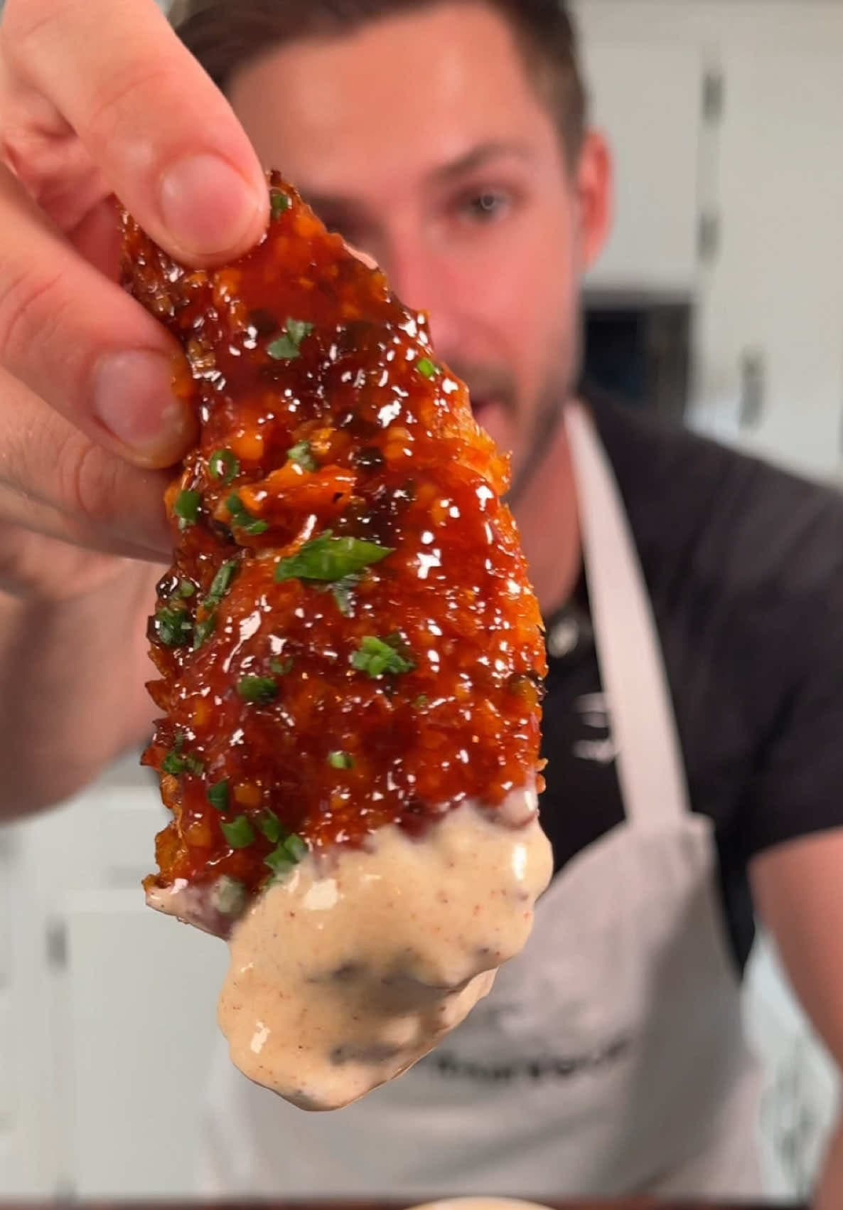 High Protein Low Cal Hot Honey Tenders met Southwest Ranch