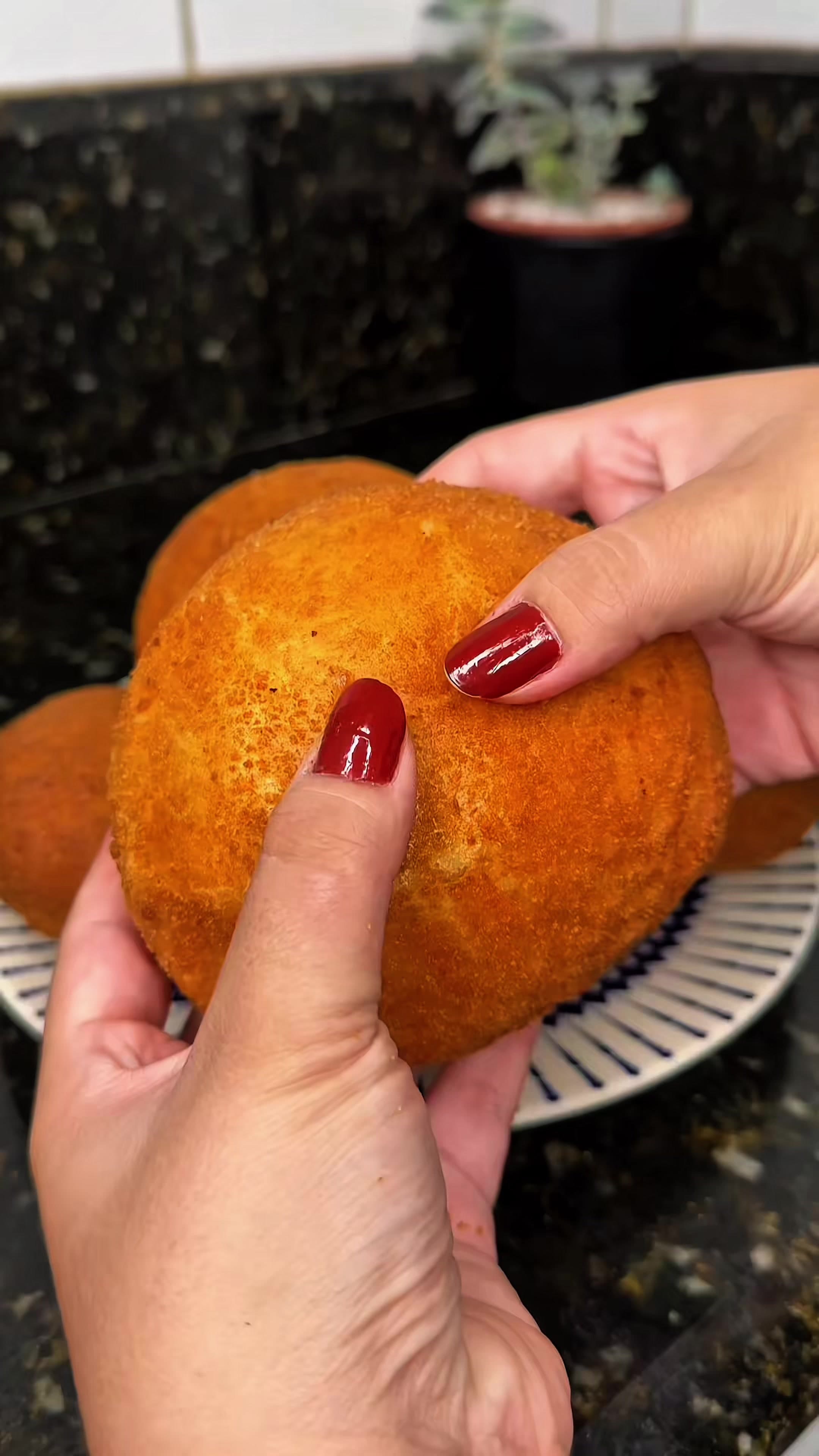 Bomba de Presunto e Queijo no Air Fryer