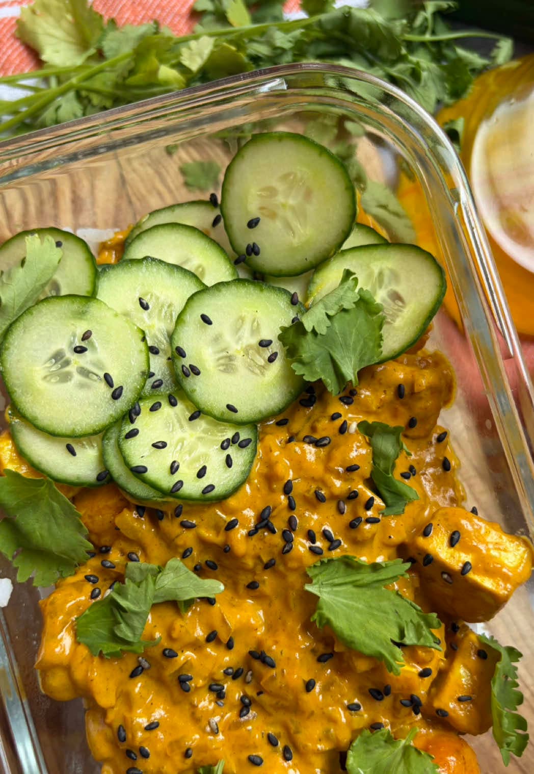 Curry de tofu y leche de coco