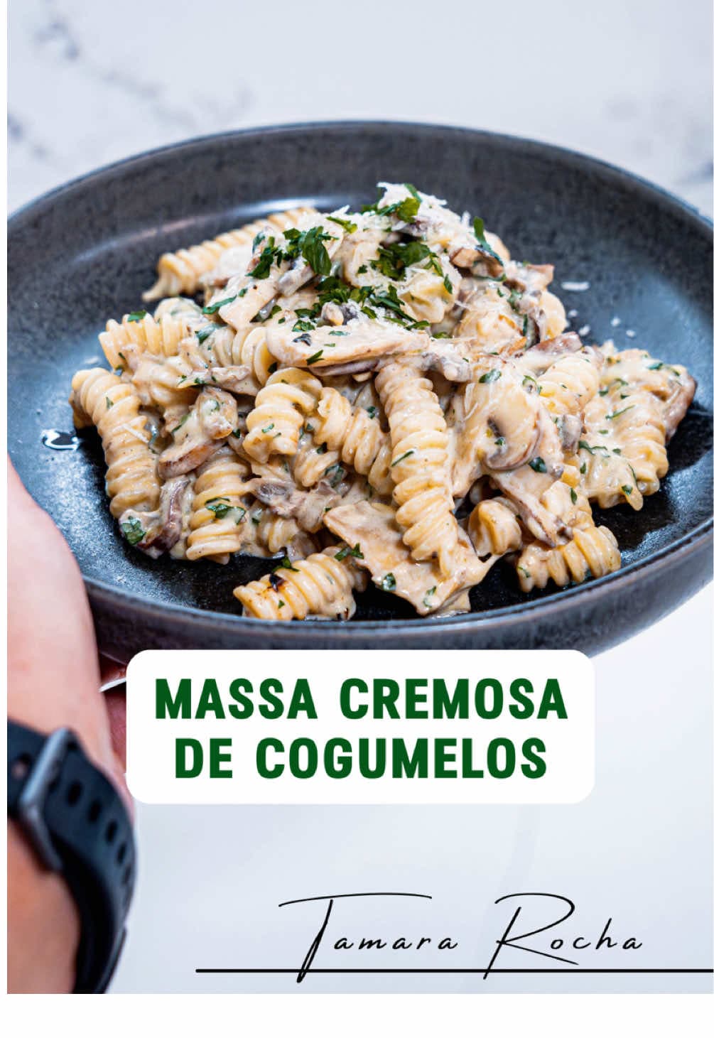 Massa Cremosa de Cogumelos