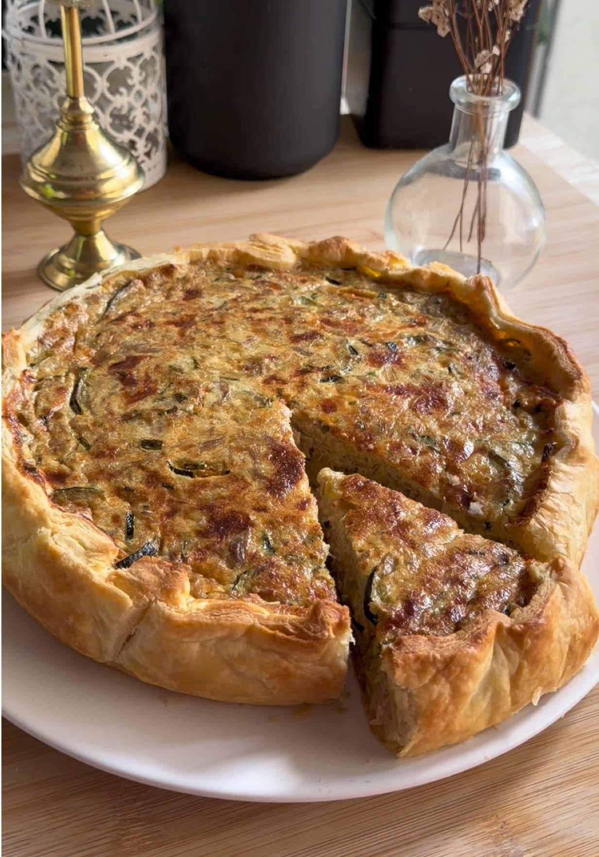 Quiche thon courgettes