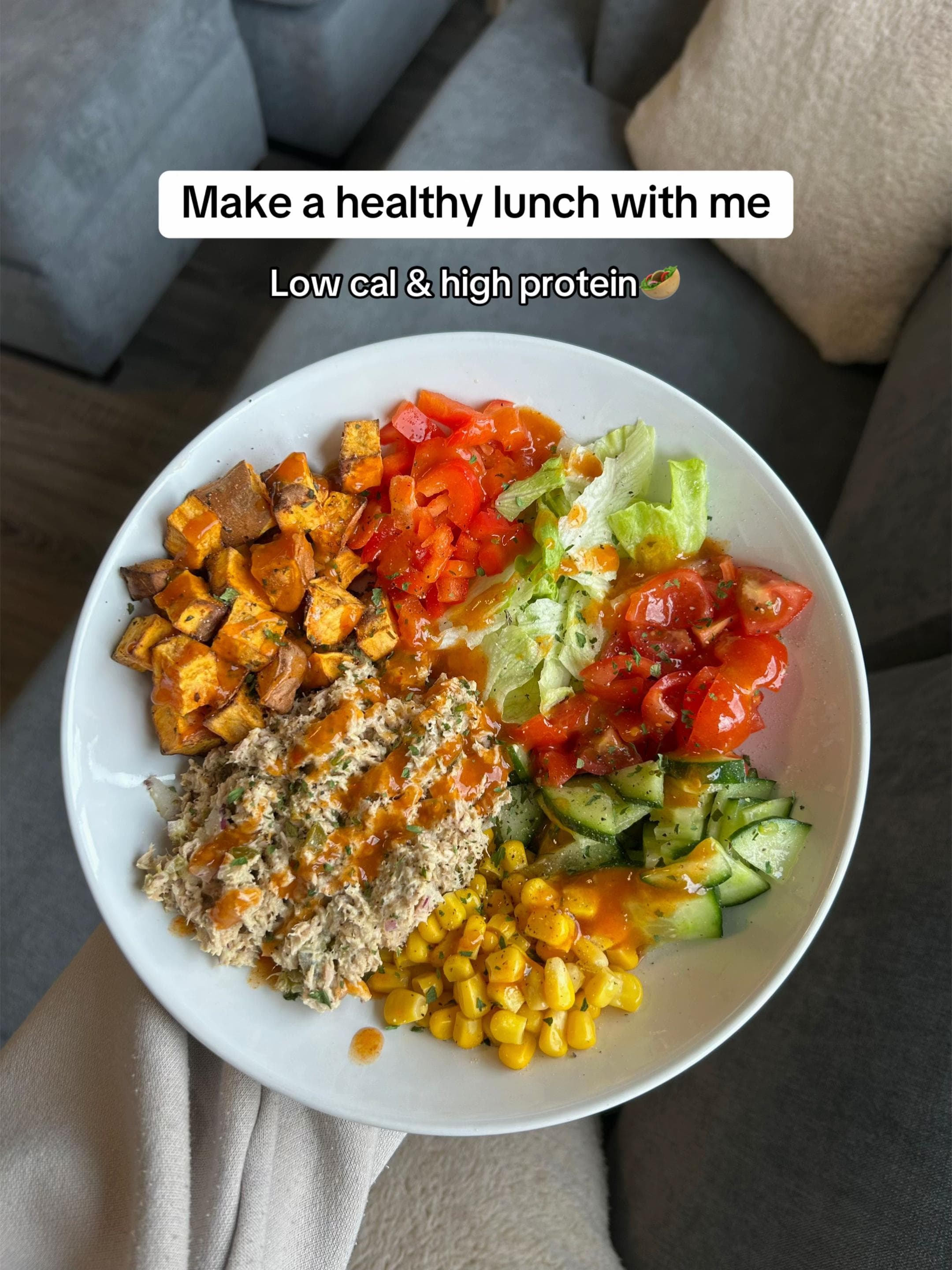 Sweet potato tuna salad bowl