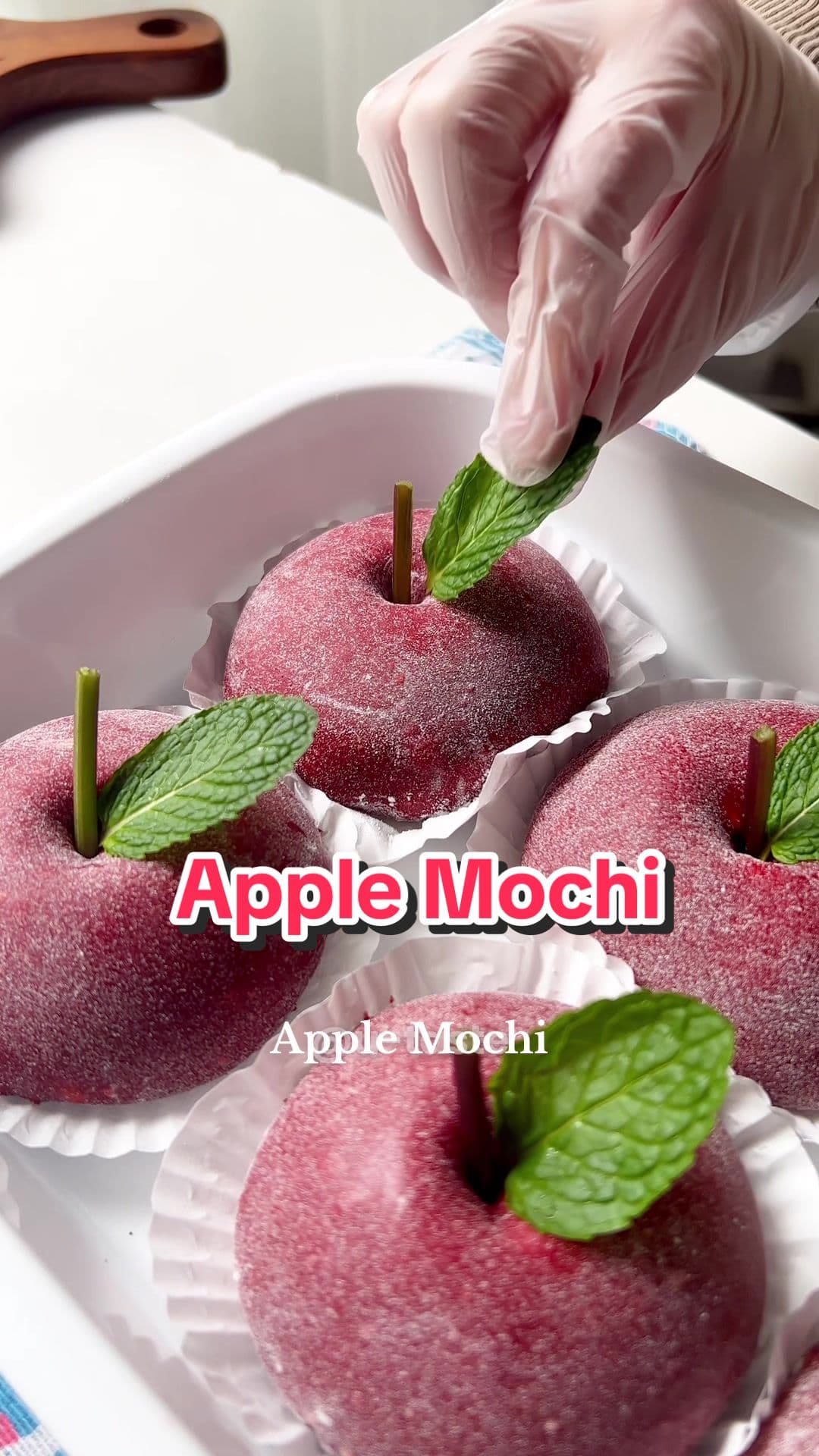 Mochi cu mere și scorțișoară