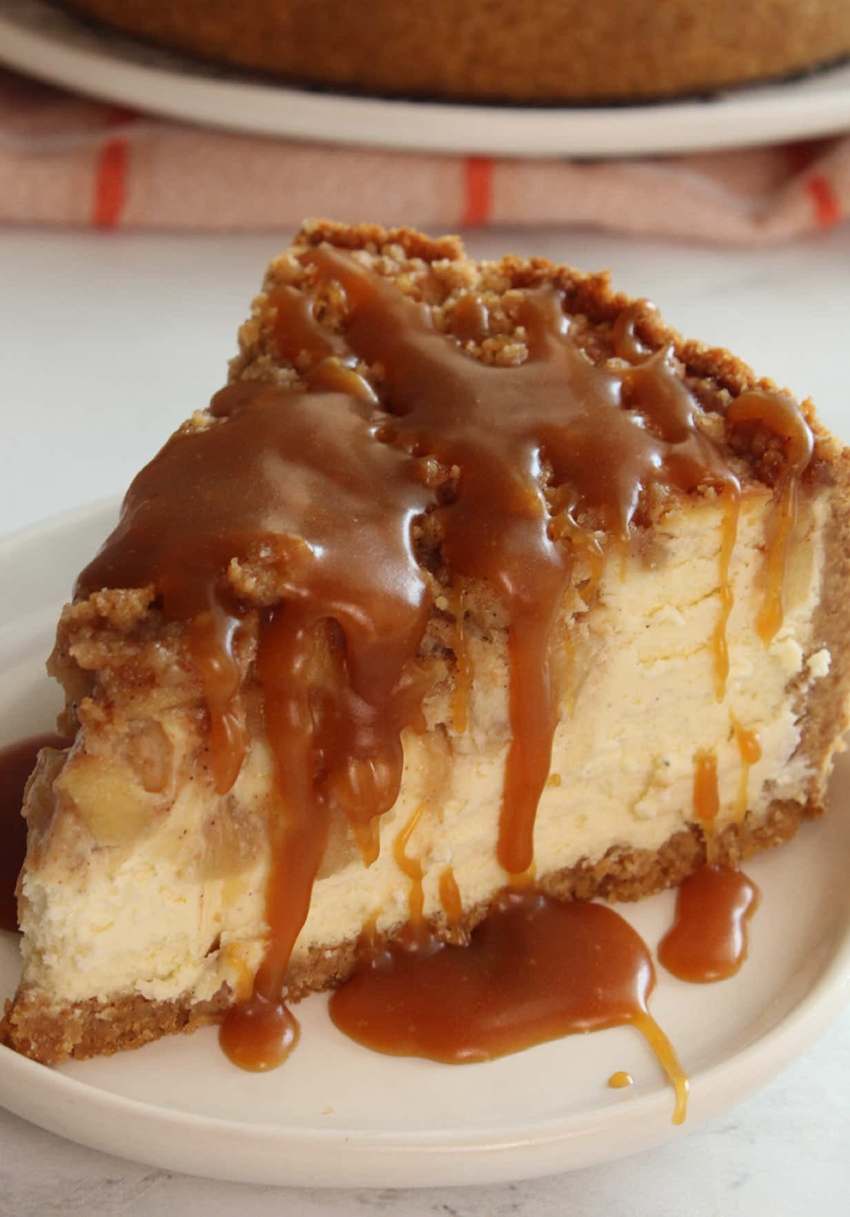 Cheesecake aux pommes caramélisées