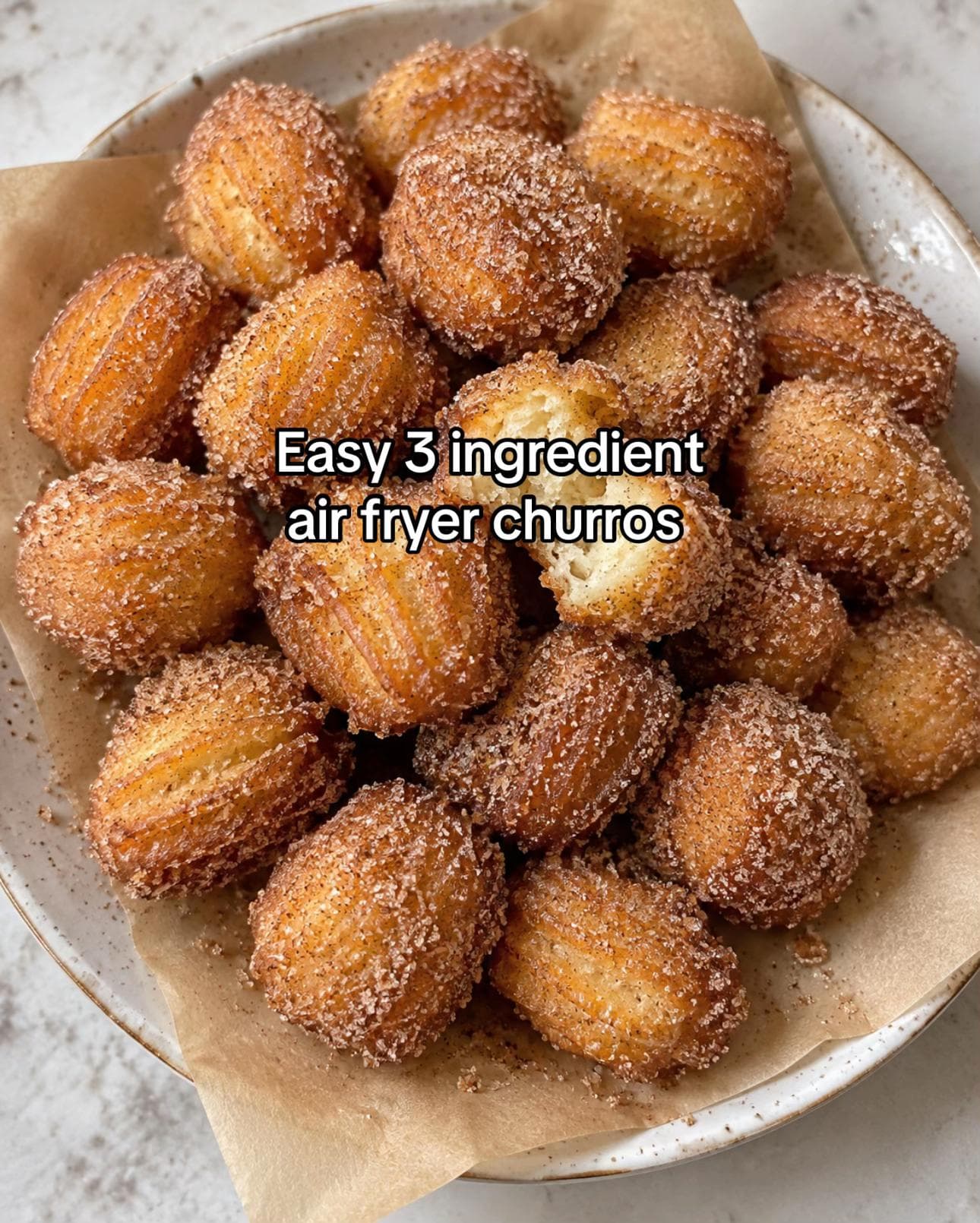 Air Fryer Churro Bites