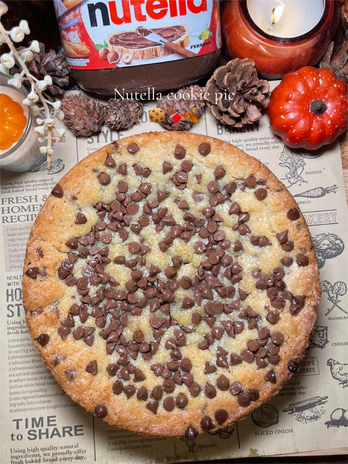 Nutella Cookie Pie