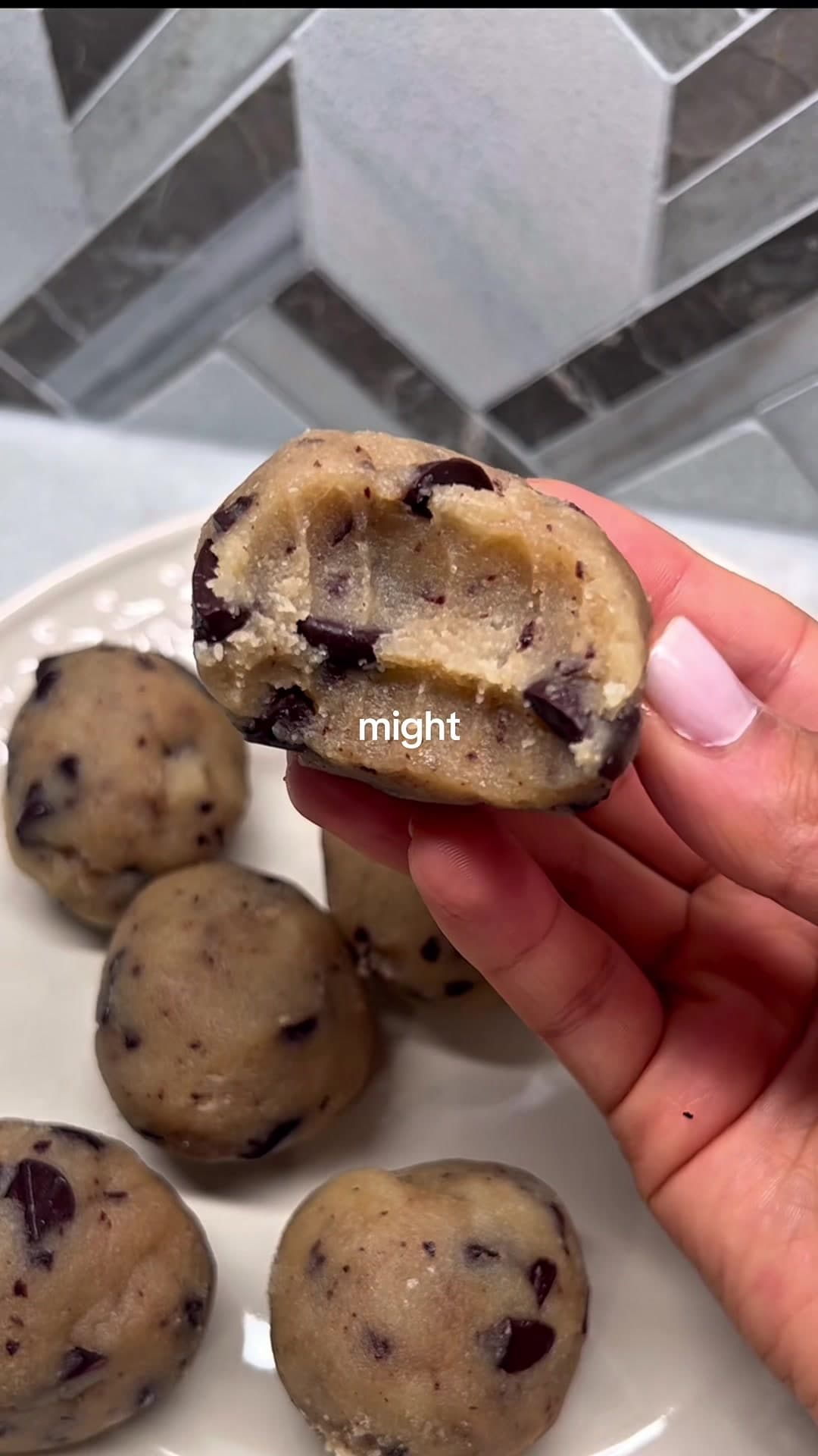 Healthy Vegan Cookie Dough Dessert