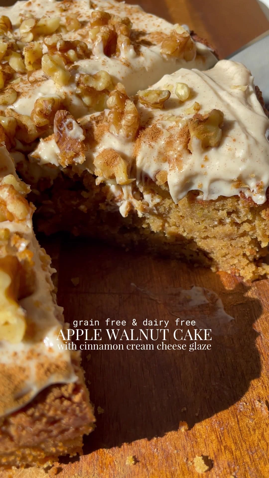 Grain-Free Apple Walnut Cake
