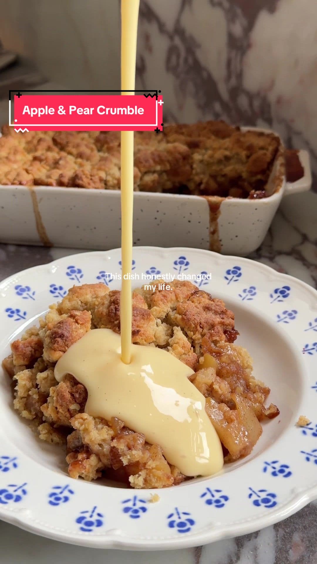 Apple and Pear Crumble