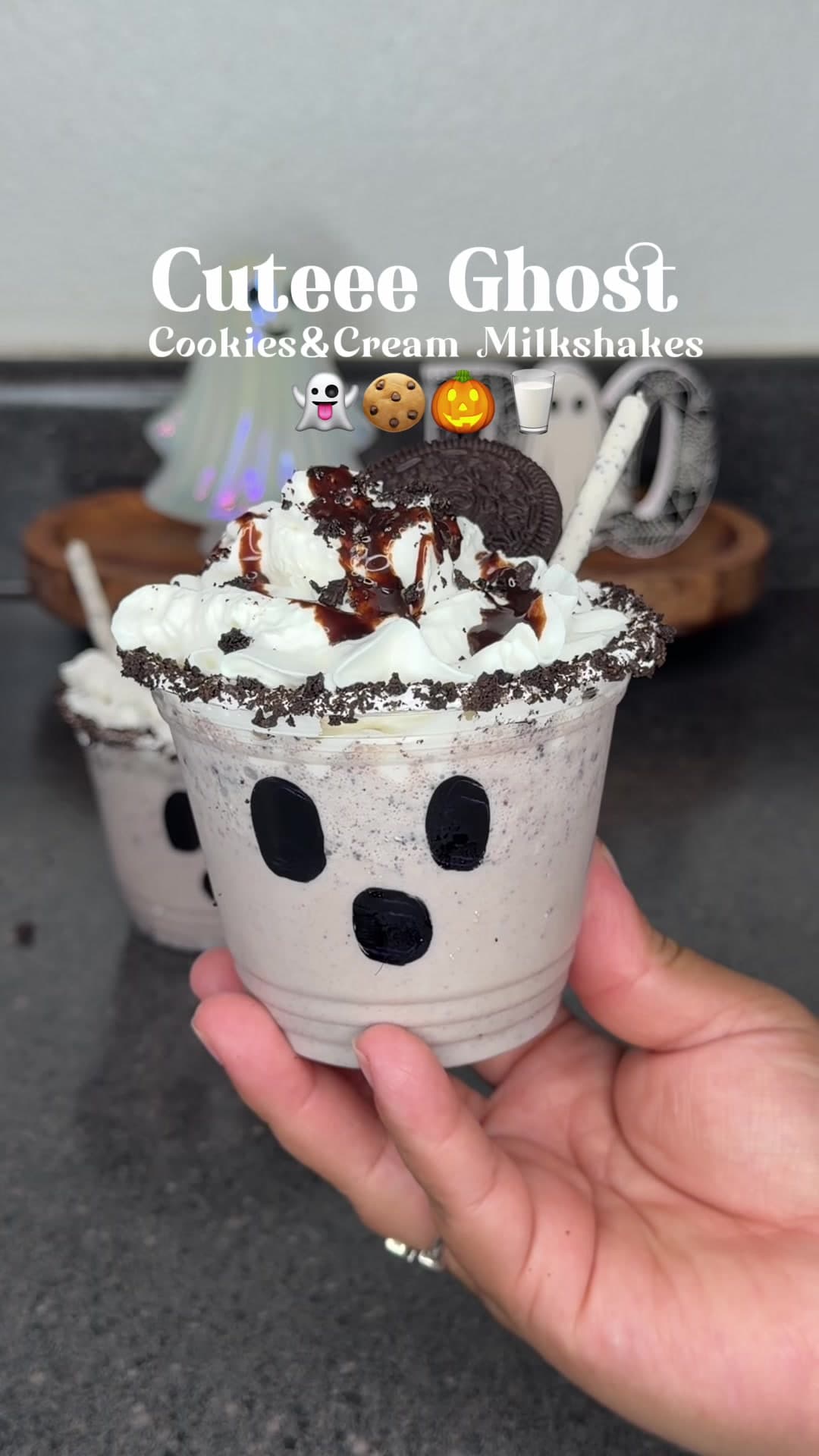 Halloween Oreo Milkshake
