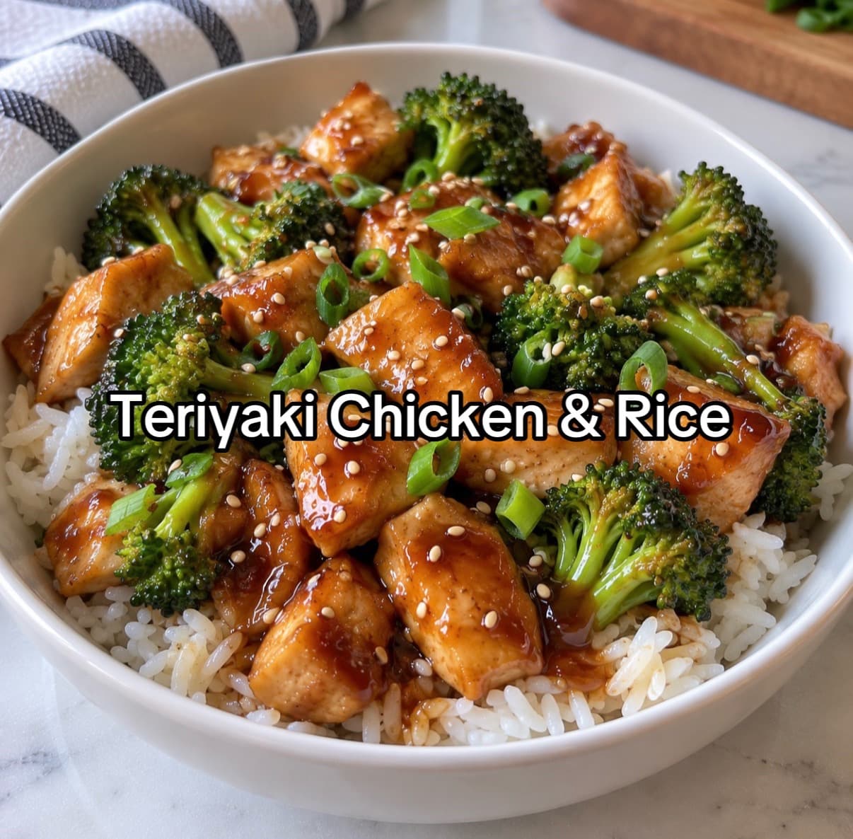 Teriyaki Chicken and Broccoli Rice Bowls