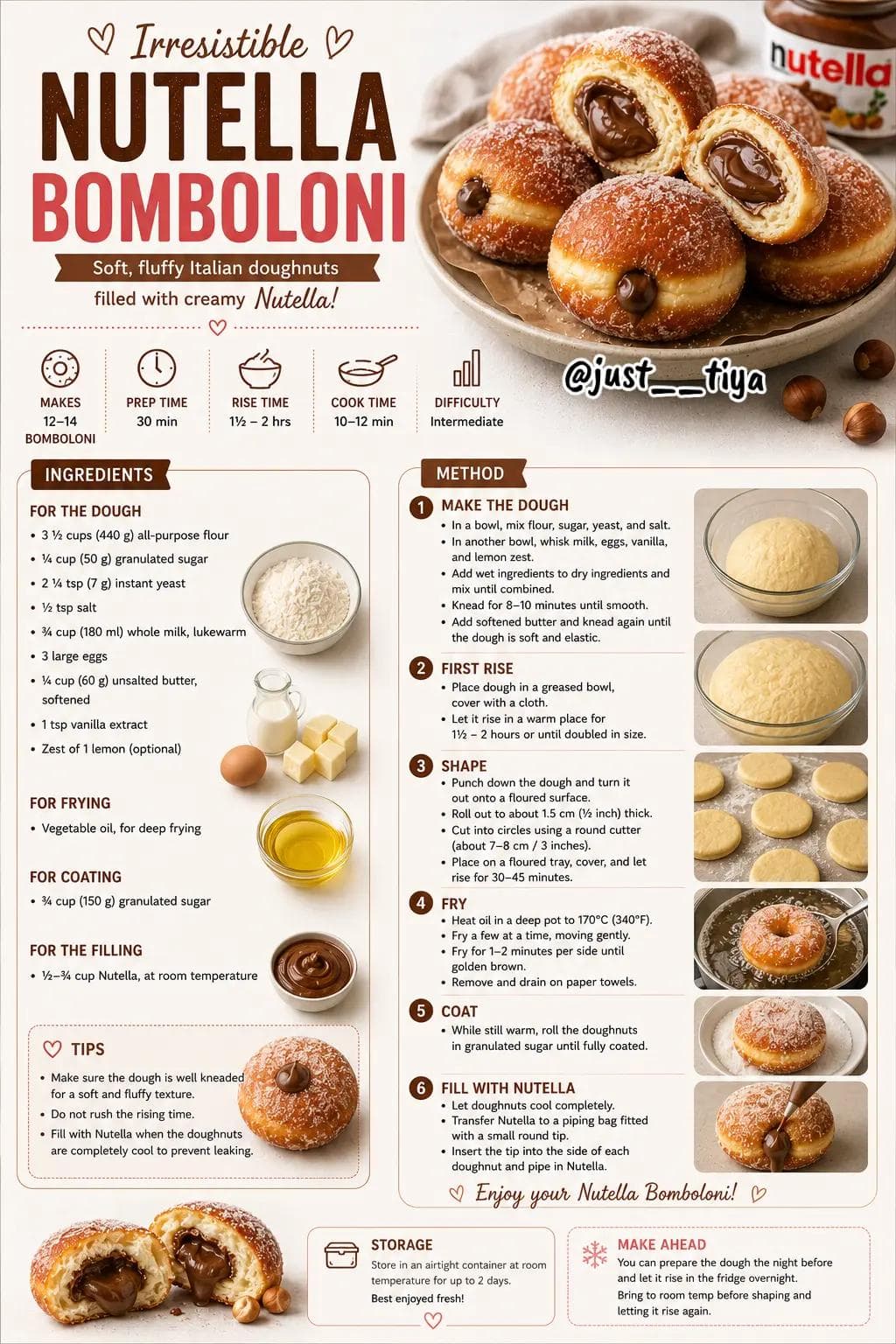 Nutella Bomboloni