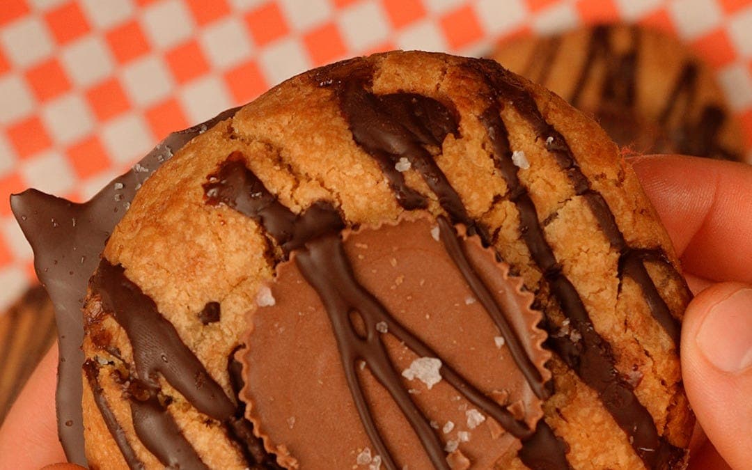 Reese's Stuffed Chocolate Chip Cookies
