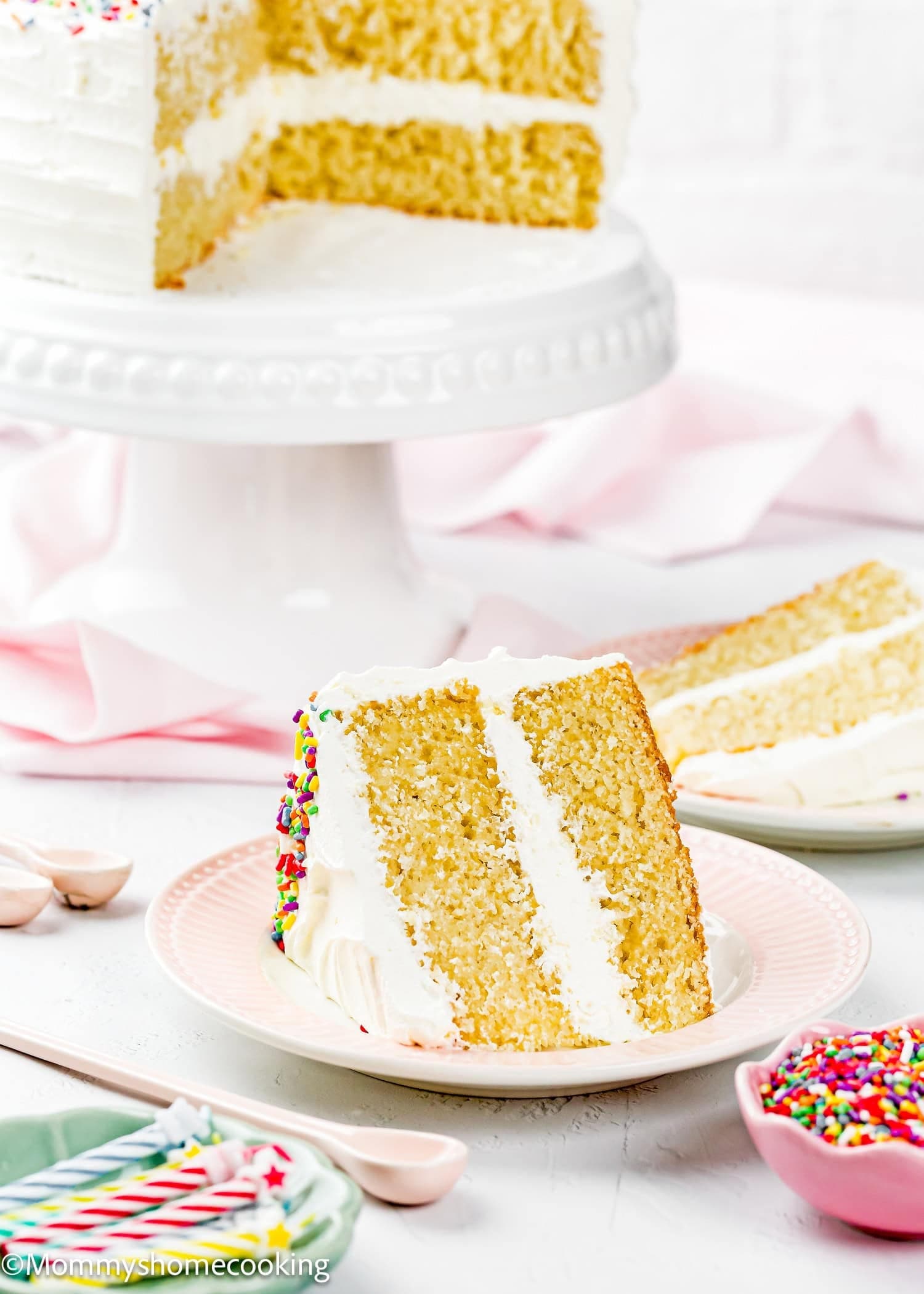 Eggless Vanilla Cake