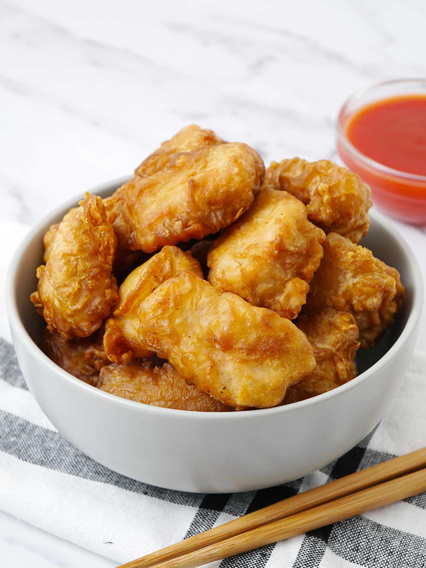 Chinese Chicken Balls with Sweet and Sour Sauce