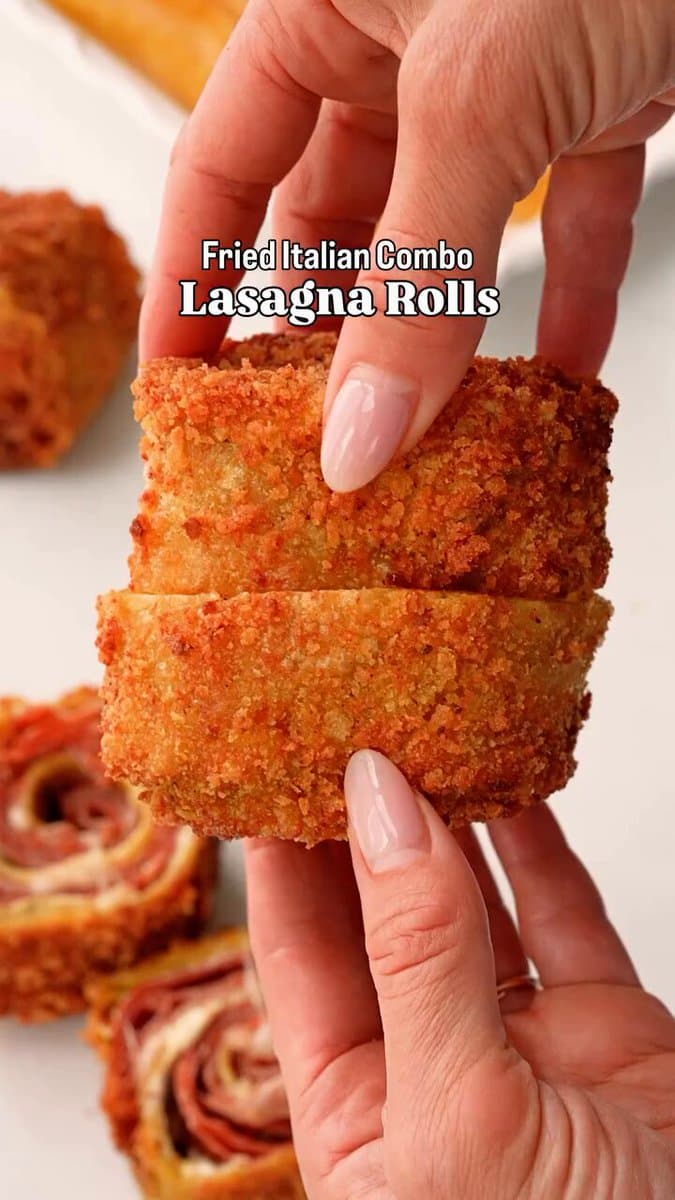 Fried Italian Combo Lasagna Rolls