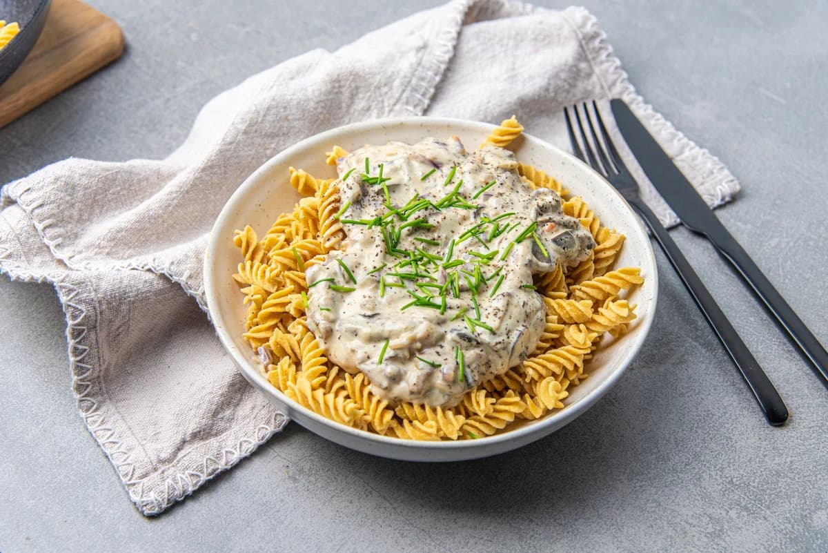 Vegane High Protein Pilz-Soße