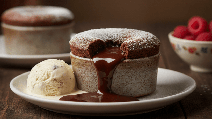 5-Ingredient 10-Minute Gluten-Free Chocolate Soufflé