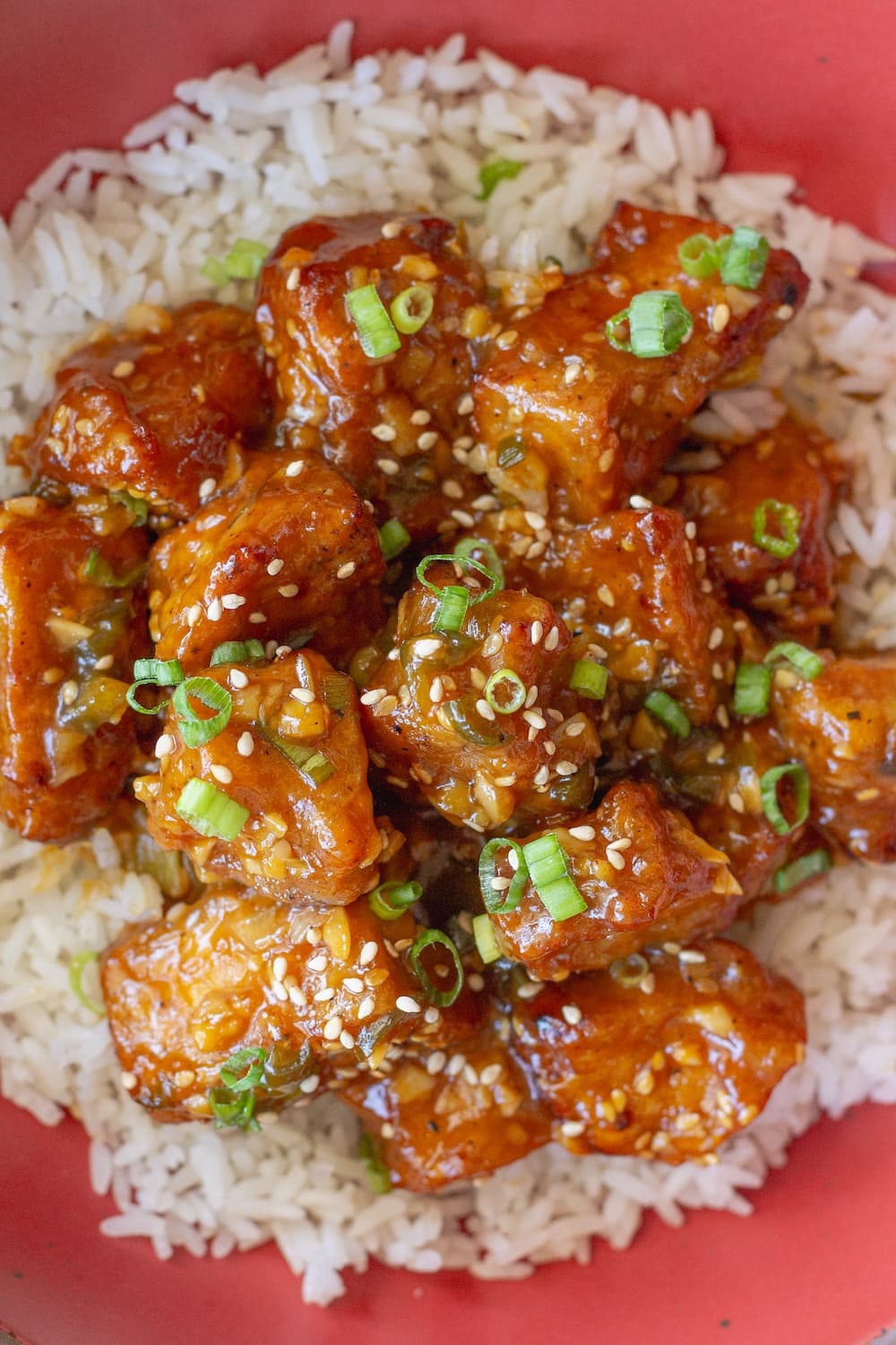 Crispy Orange Glazed Tofu