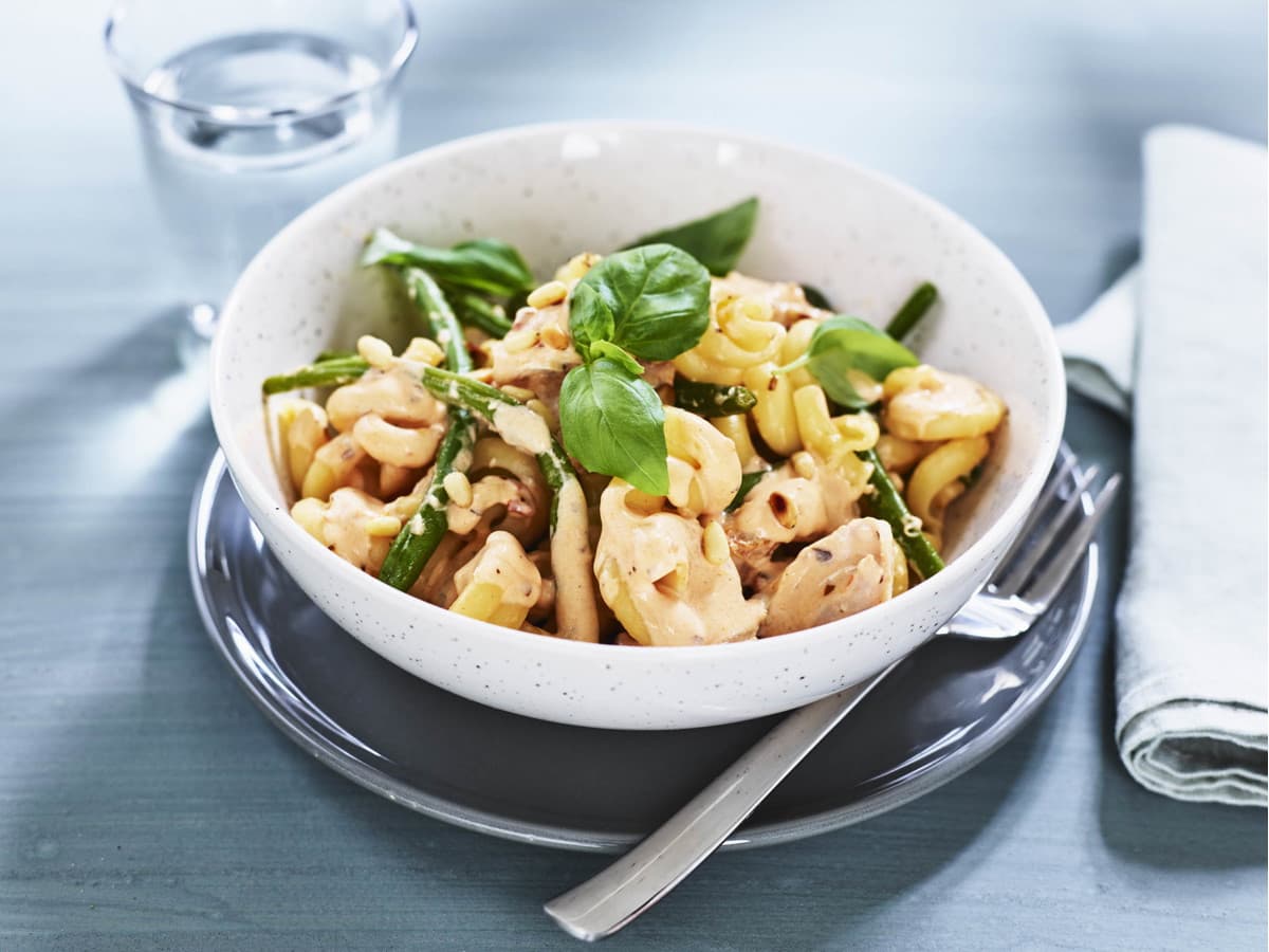 Pasta with Chicken and Green Beans